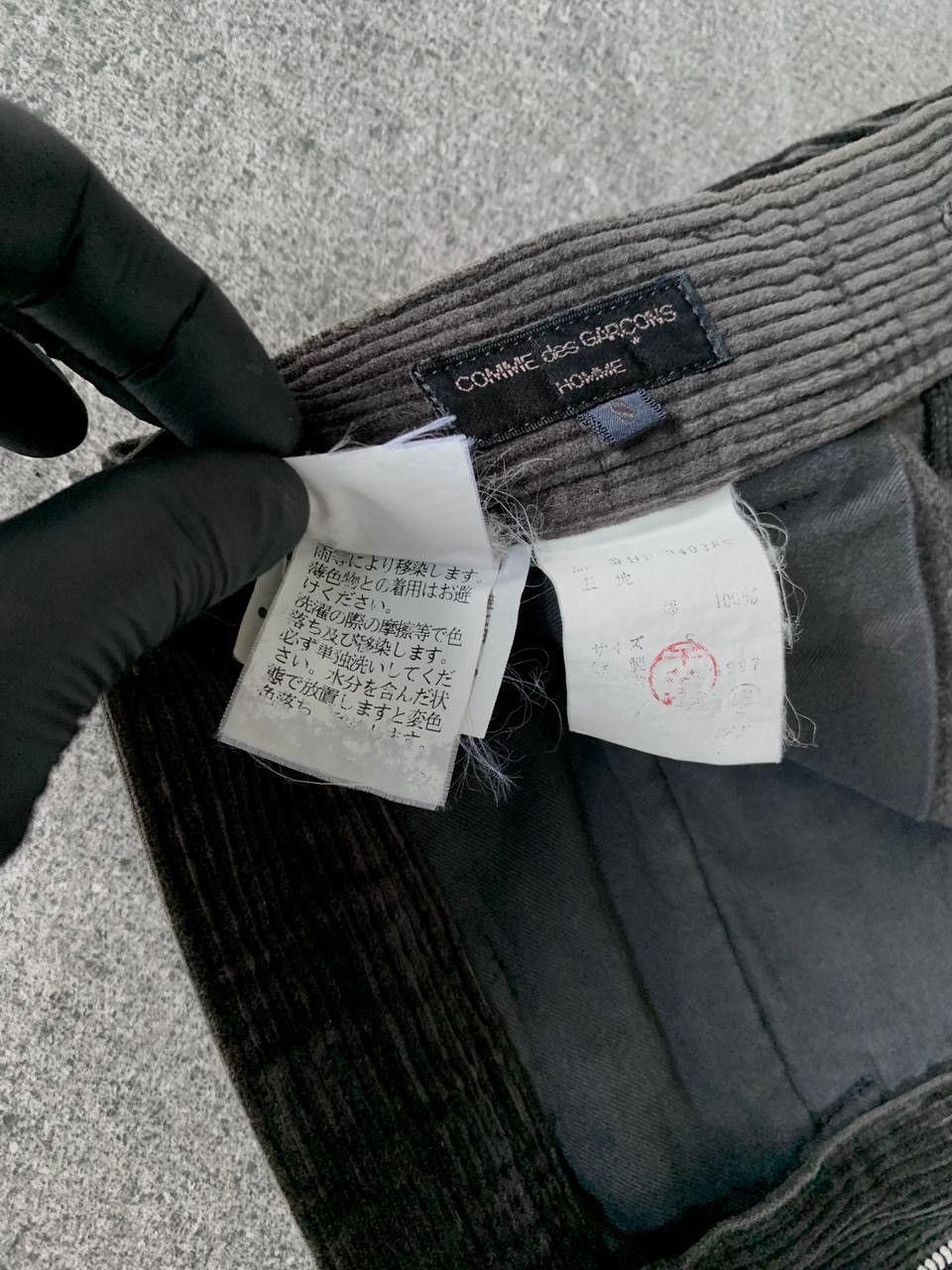 Comme des Garcons Homme FREE TAX! 90s Faded Baggy Corduroy Trousers Size US 29 - 9 Thumbnail