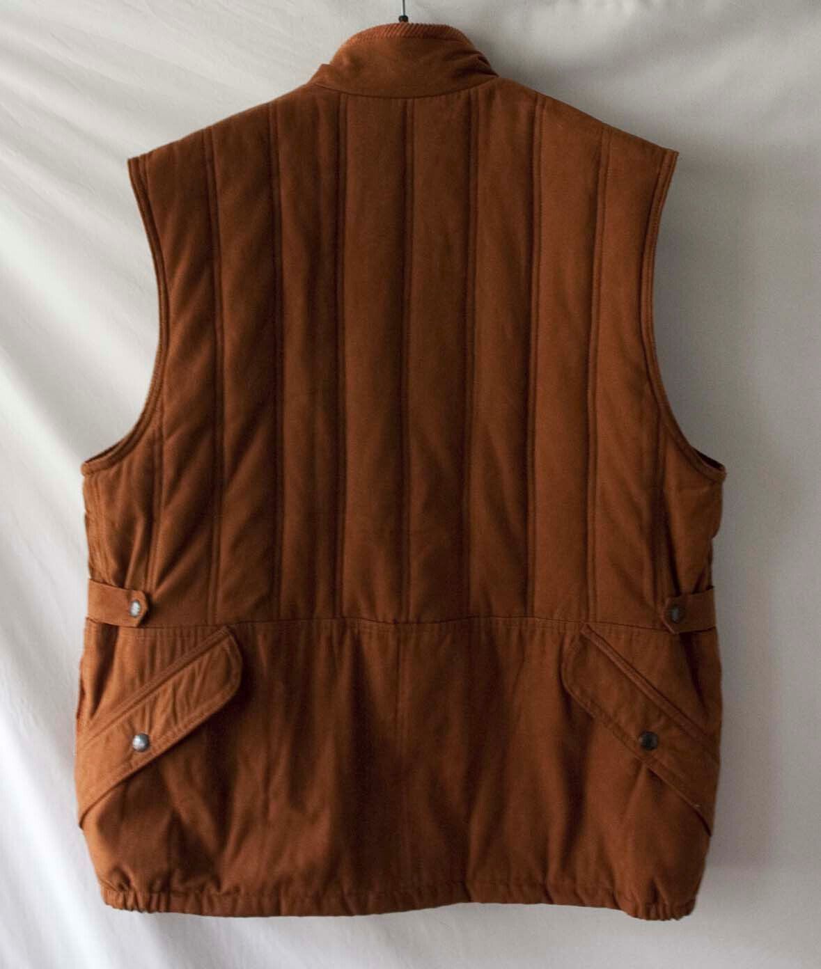 Orvis Orvis Vest Faux Brown Rust Suede Men L Corduroy Trim Jacket Size US L / EU 52-54 / 3 - 2 Thumbnail