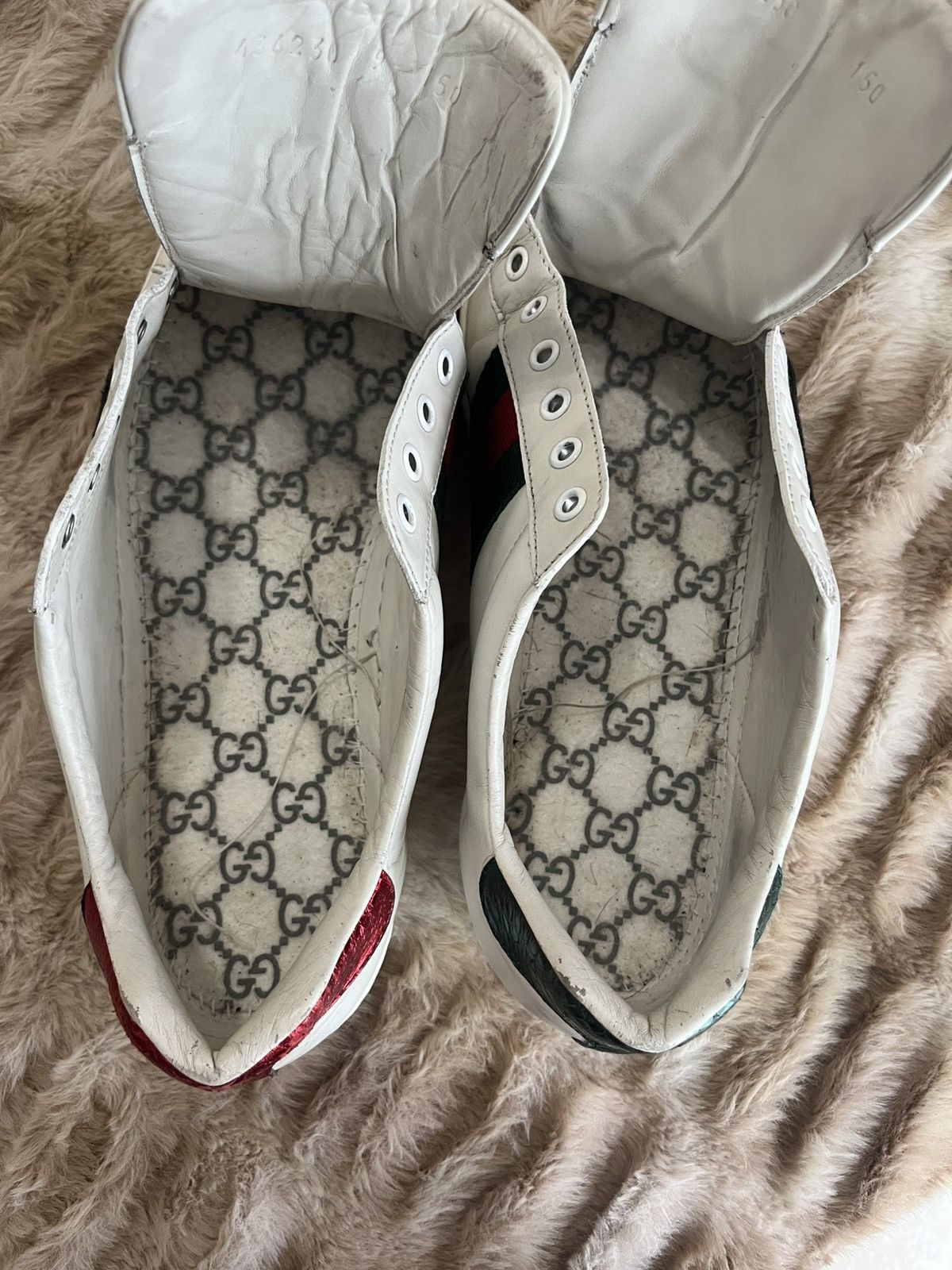 Gucci Men's Gucci Ace Embroidered Snake Size US 9.5 / EU 42-43 - 9 Thumbnail