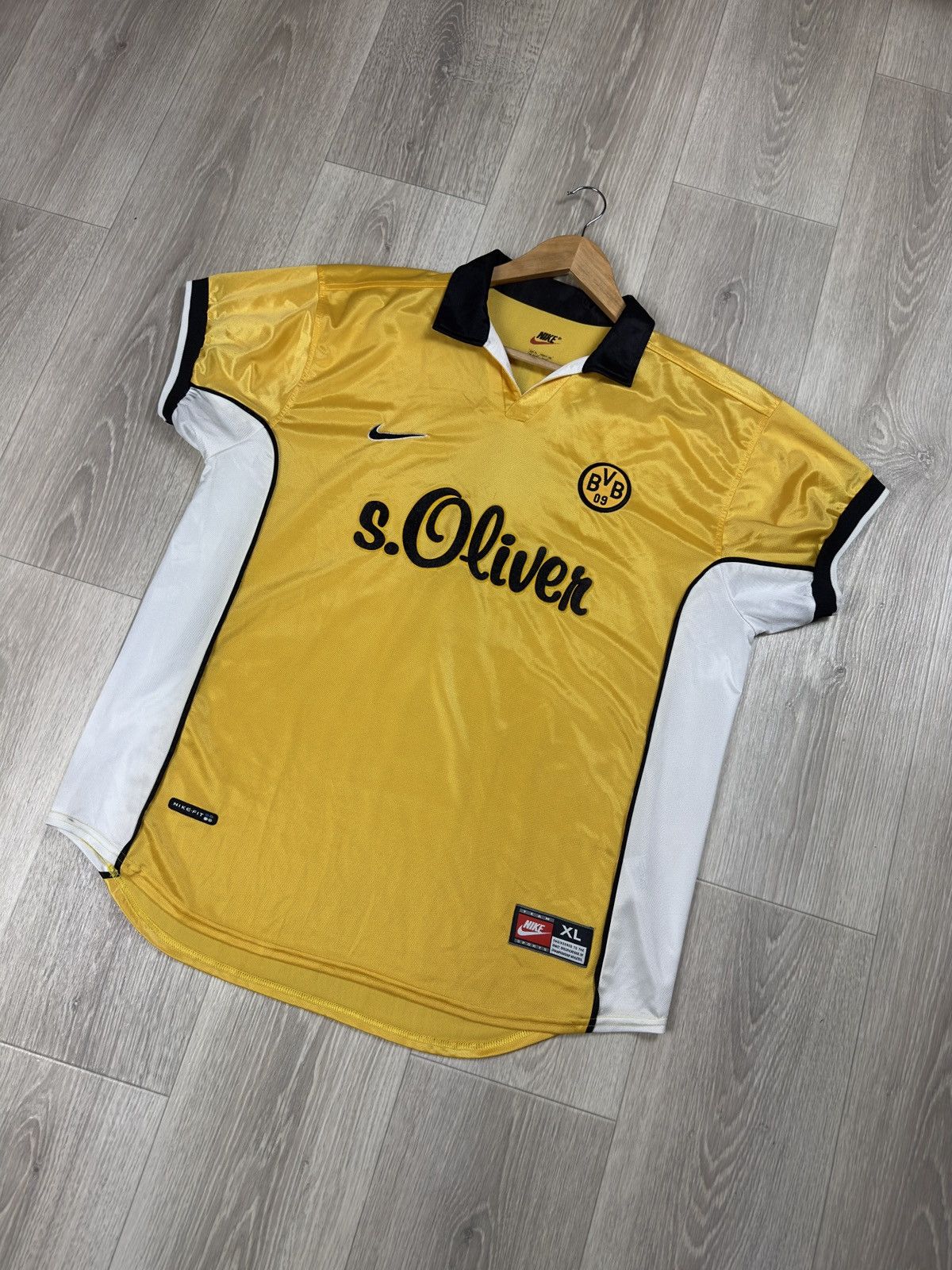 Nike Borussia Dortmund 1998/2000 Home Vintage Jersey Nike Shirt Size US XL / EU 56 / 4 - 3 Thumbnail