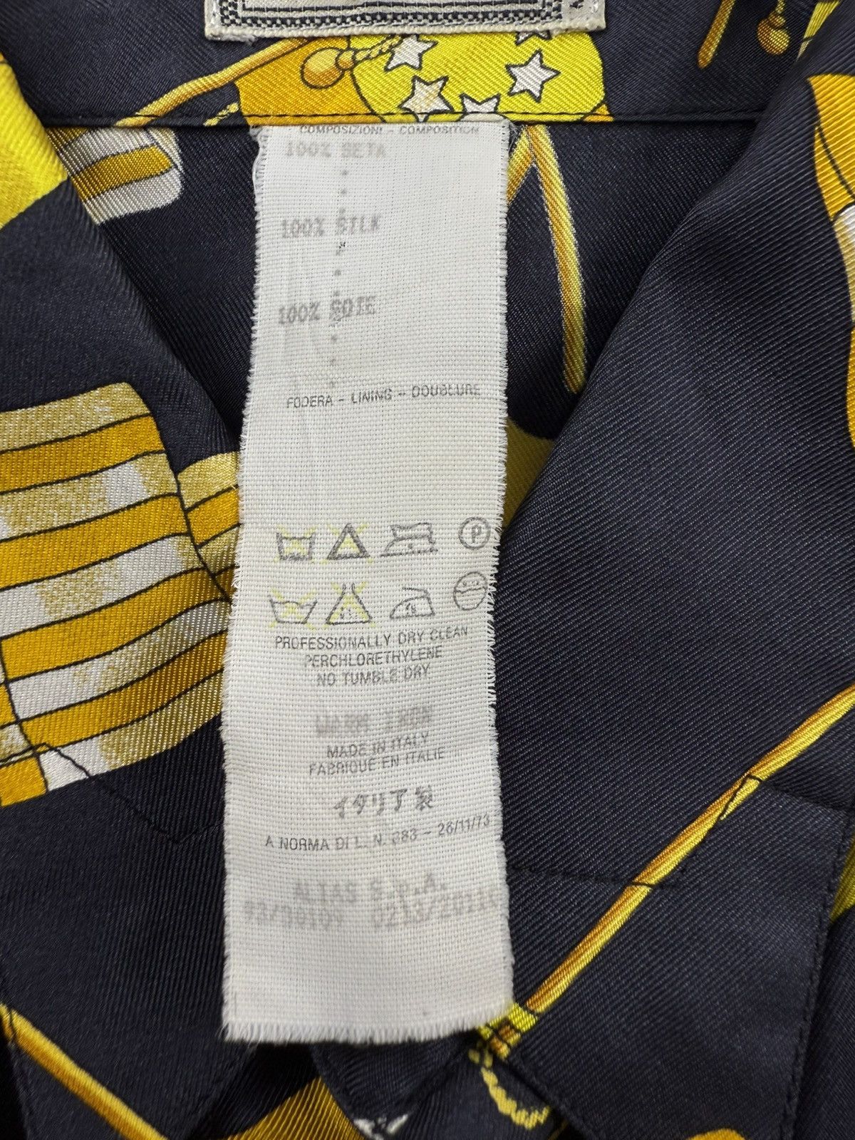 Versace Gianni Versace 1993 Flag Print Silk Shirt Size US XL / EU 56 / 4 - 9 Thumbnail