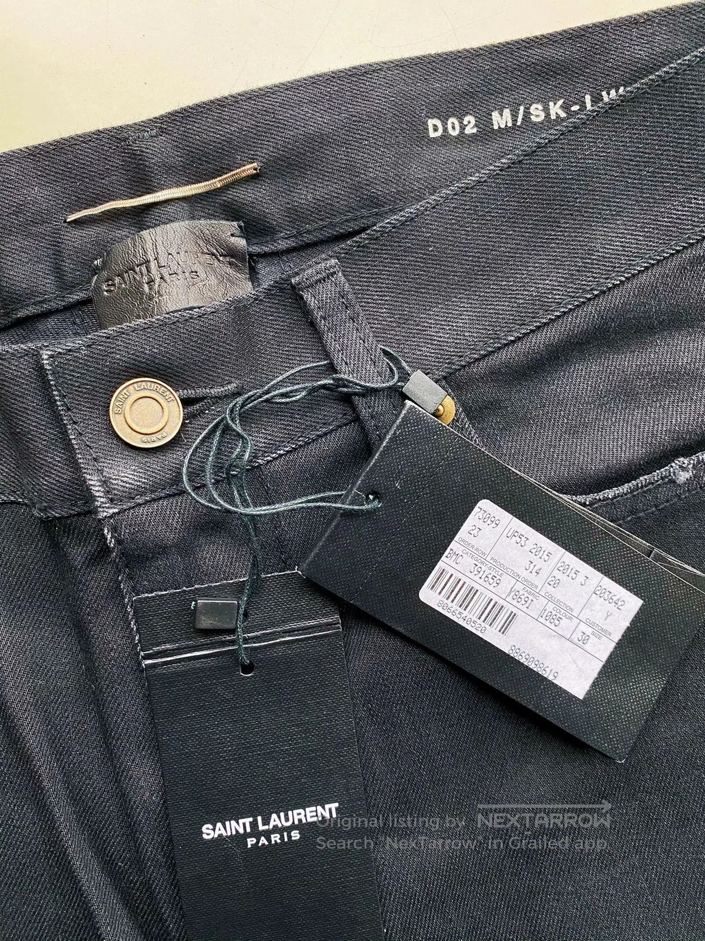 Saint Laurent Paris Saint Laurent SLPD02 15ss Distressed Black Jeans. Size US 30 / EU 46 - 3 Thumbnail