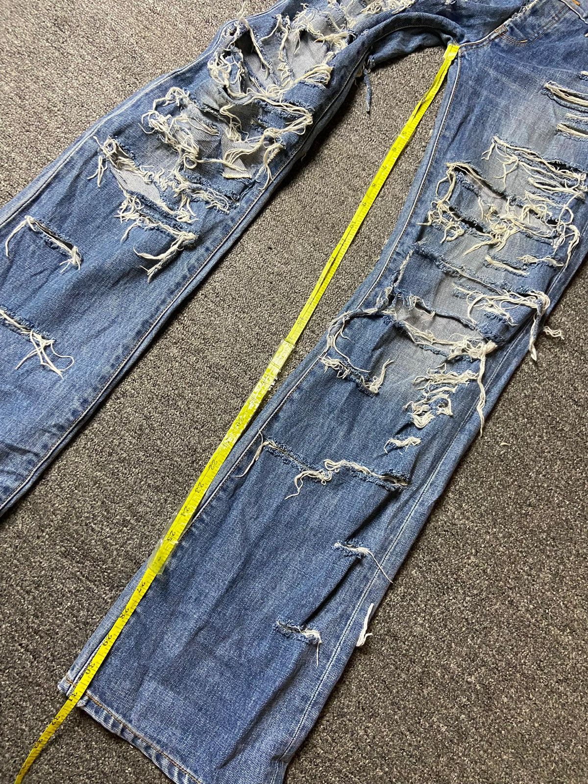 Japanese Brand × Vintage Material Girl Destroyed Distressed Denim Ripped Jeans (123) Size 30" / US 8 / IT 44 - 5 Thumbnail