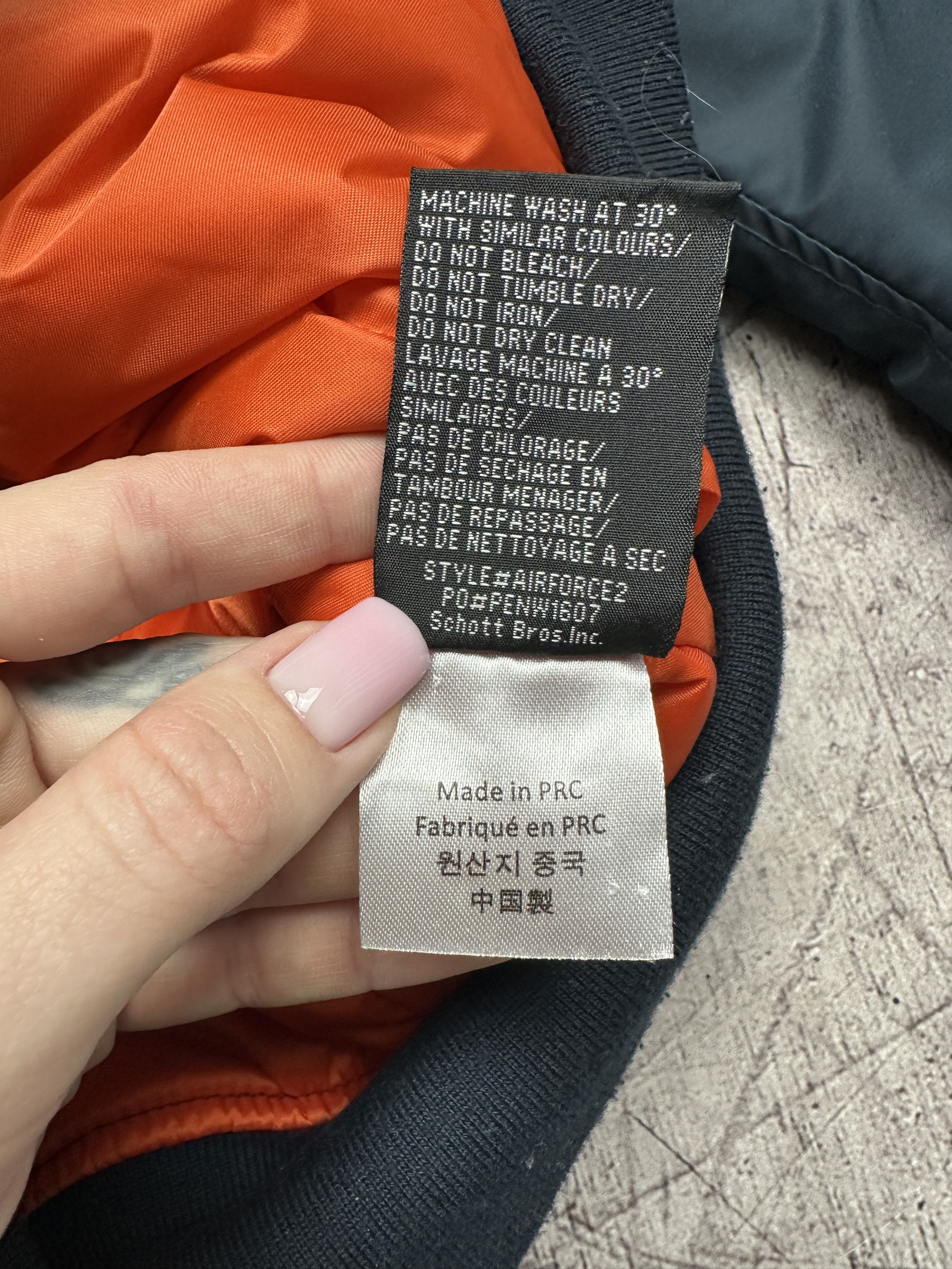 Schott Vintage Mens Ma1 Bomber Jacket
