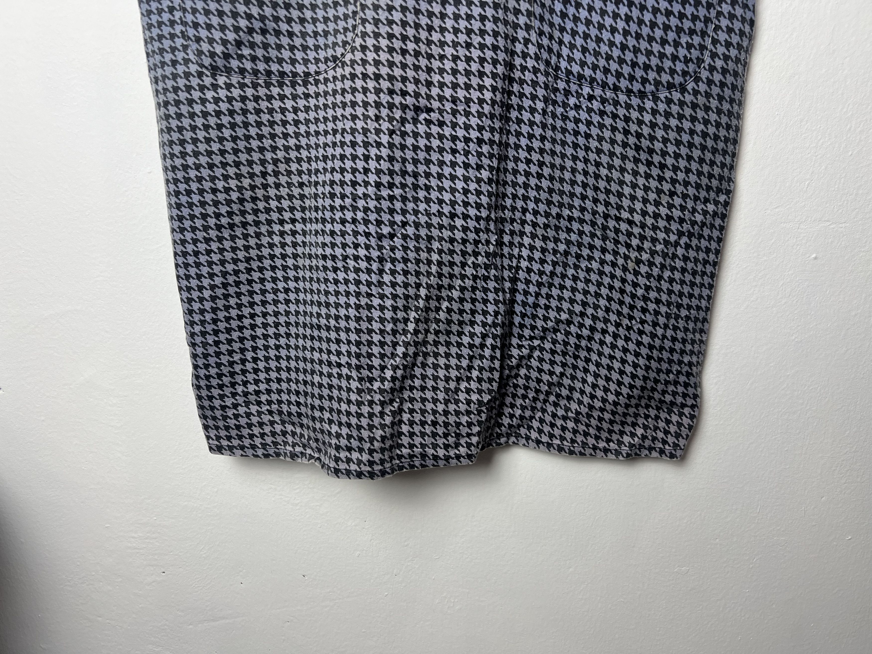 Vintage Pinafore Dress Dogtooth Dress Size ONE SIZE - 4 Thumbnail