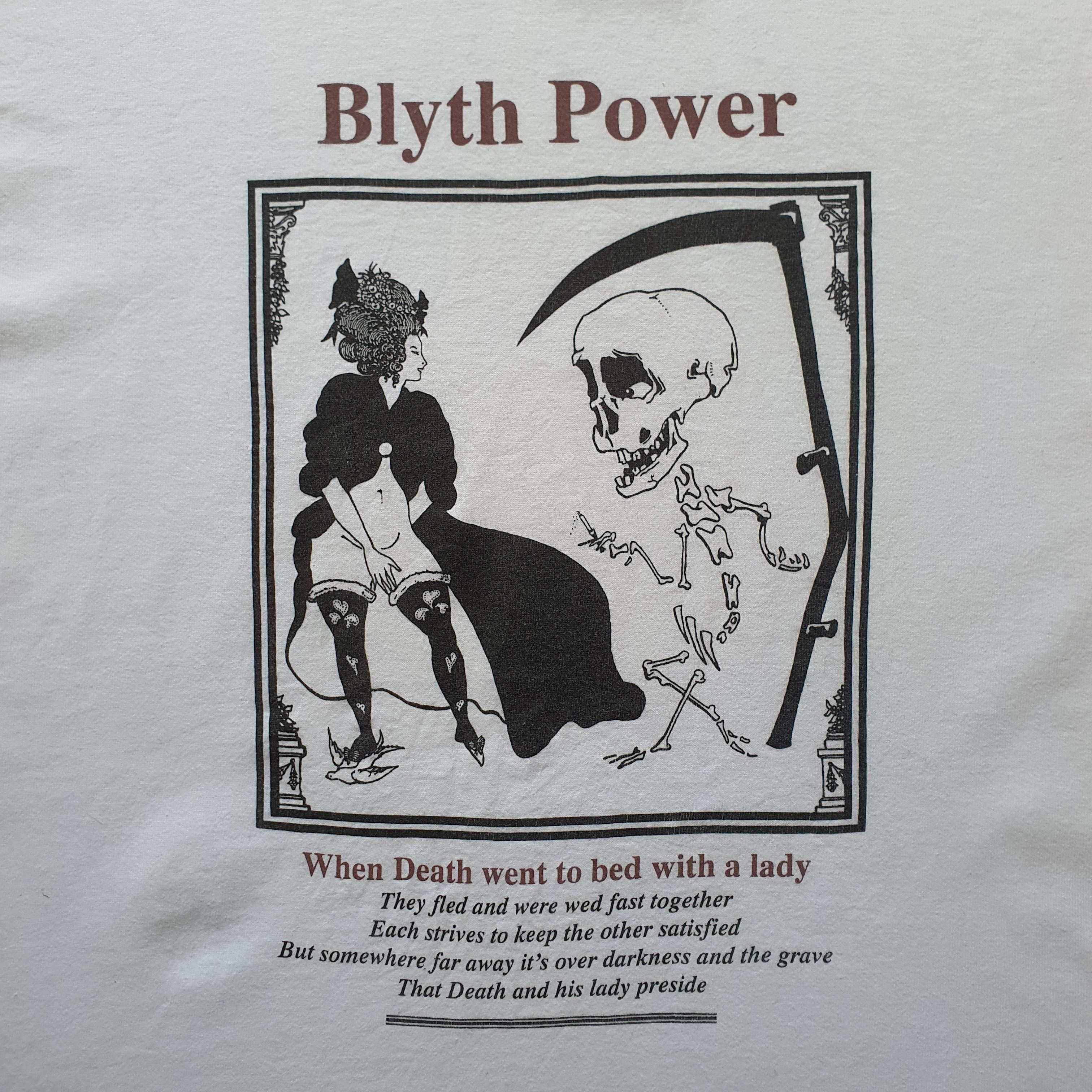 Band Tees × Vintage Vintage 90s BLYTH POWER Dead and a Lady T shirt size XL Size US XL / EU 56 / 4 - 5 Thumbnail