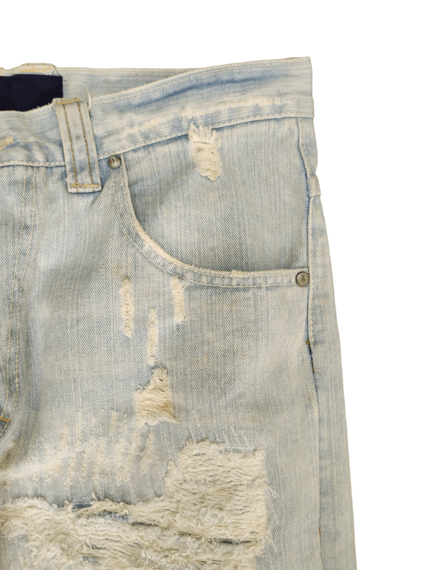 Karl Kani Karl Kani Distreesed Boro Sashiko Wide Leg Denim Baggy Jeans Size US 32 / EU 48 - 4 Thumbnail