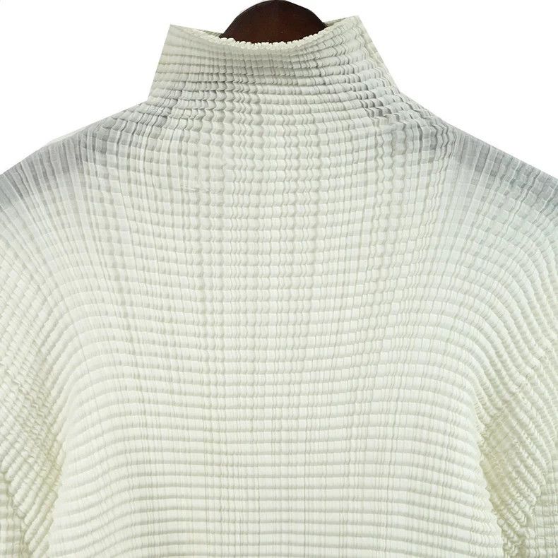 Issey Miyake Issey Miyake Color block high-neck pleated top Size M / US 6-8 / IT 42-44 - 3 Thumbnail