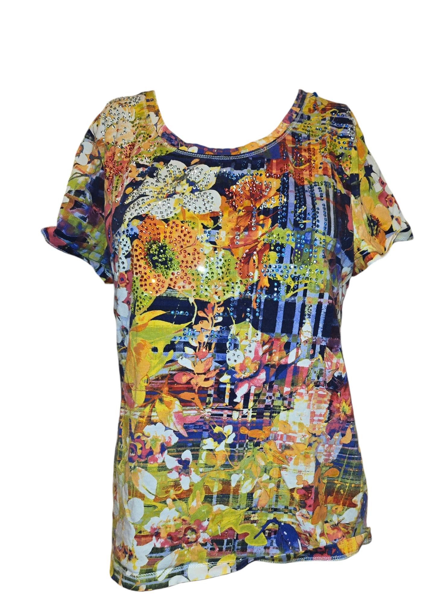 Designer Vibrant Onque Casual Graphic Tee - Size M Size M / US 6-8 / IT 42-44 - 1 Thumbnail