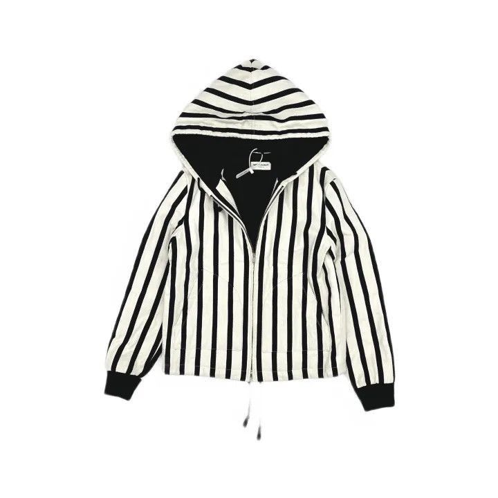 Saint Laurent Striped Hooded Jacket for Men-2507