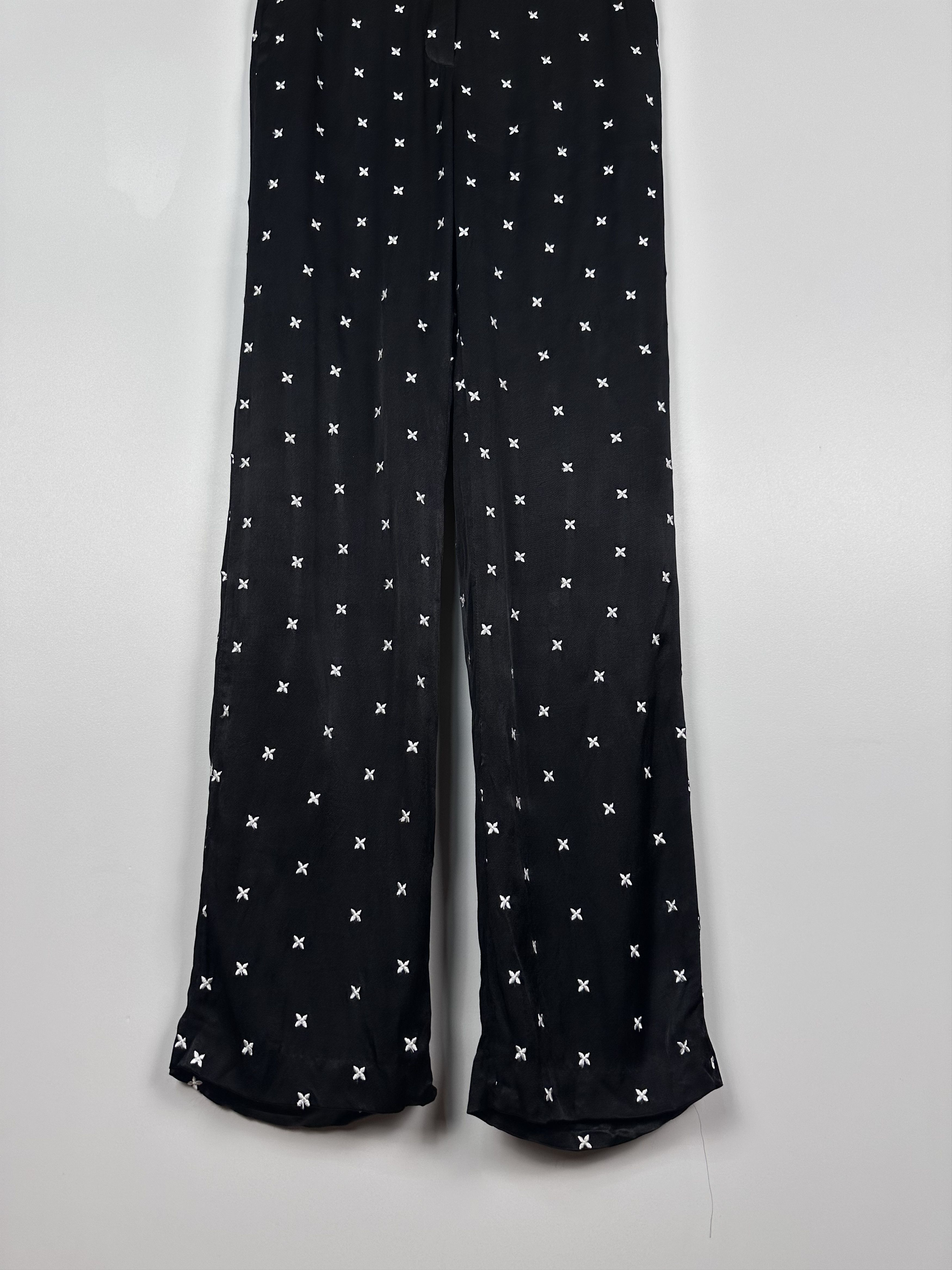 Sandro Sandro Light Womens Viscose Pants Black Size 36 Size 26" / US 2 / IT 38 - 3 Thumbnail