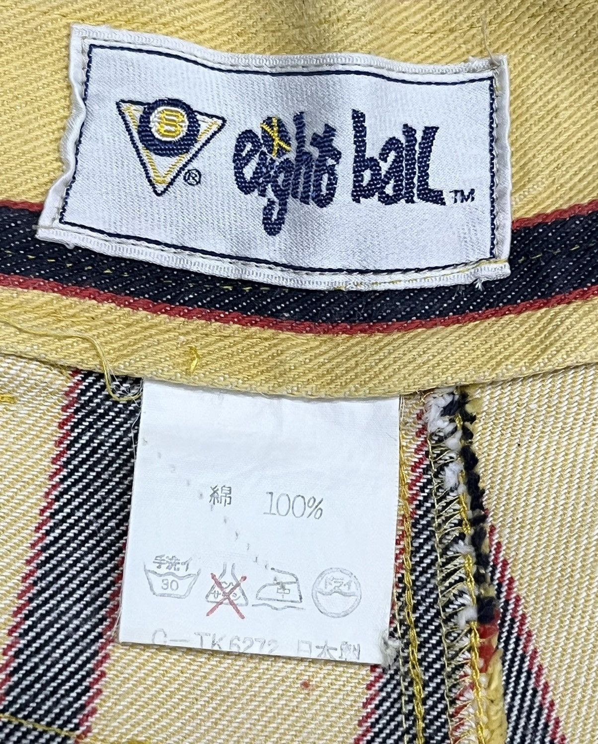 Eight X 🔥VERY RARE🔥Vintage 90’s EIGHT BALL Stripes BAGGY Shorts Size US 31 - 8 Thumbnail