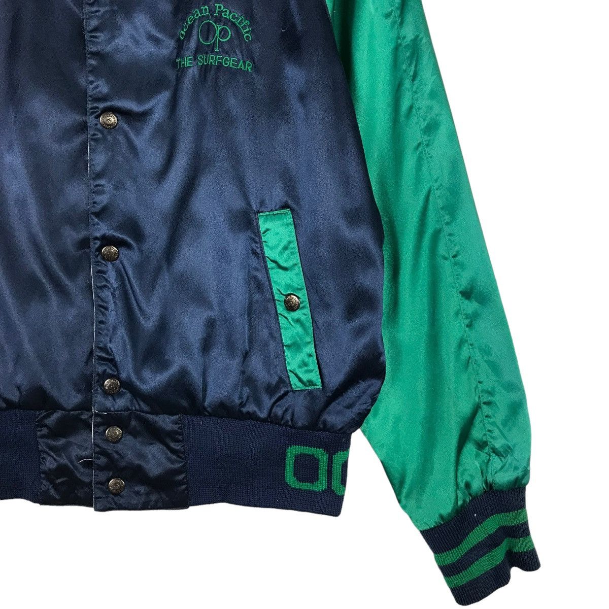 Ocean Pacific × Vintage 💥 VINTAGE 1980s OCEAN PACIFIC REVERSIBLE SATIN JACKET Size US M / EU 48-50 / 2 - 15 Thumbnail