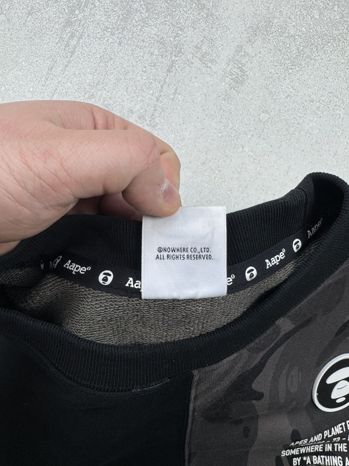 Aape AAPE BY A BATHING APE Apunvs Bape Camo Big Logo Sweatshirt Size US M / EU 48-50 / 2 - 13 Thumbnail
