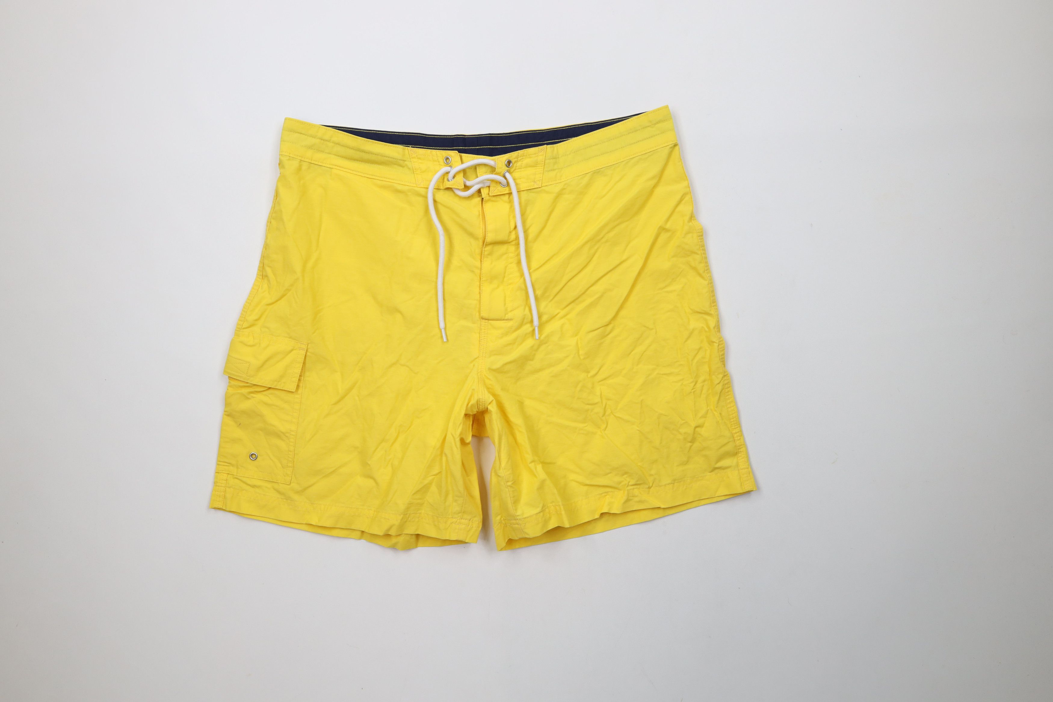 Brooks Brothers × Vintage Vintage Brooks Brothers Above Knee Shorts Swim Trunks Yellow Size US 36 / EU 52 - 1 Thumbnail