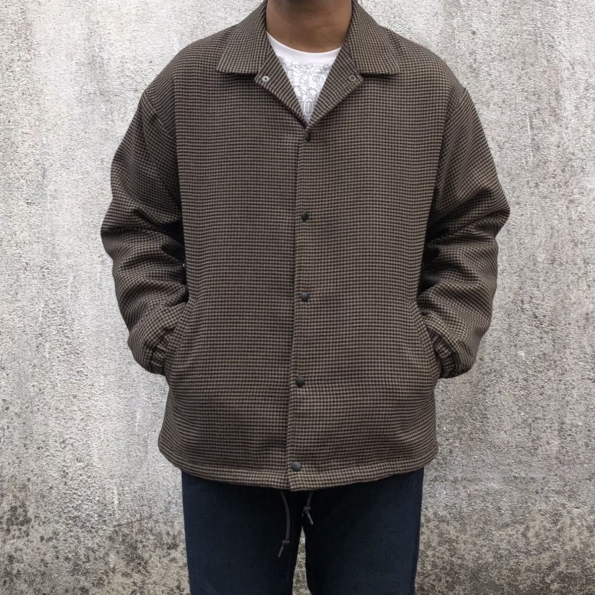 RAGEBLUE RAGEBLUE Thermolite Houndstooth Coach Work Jacket Size US L / EU 52-54 / 3 - 4 Thumbnail