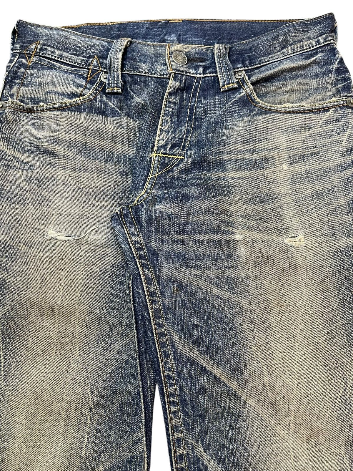 Levi's Vintage 90s Levis 502 Blue Thunder Wash Style Loose Jeans Size US 32 / EU 48 - 4 Thumbnail