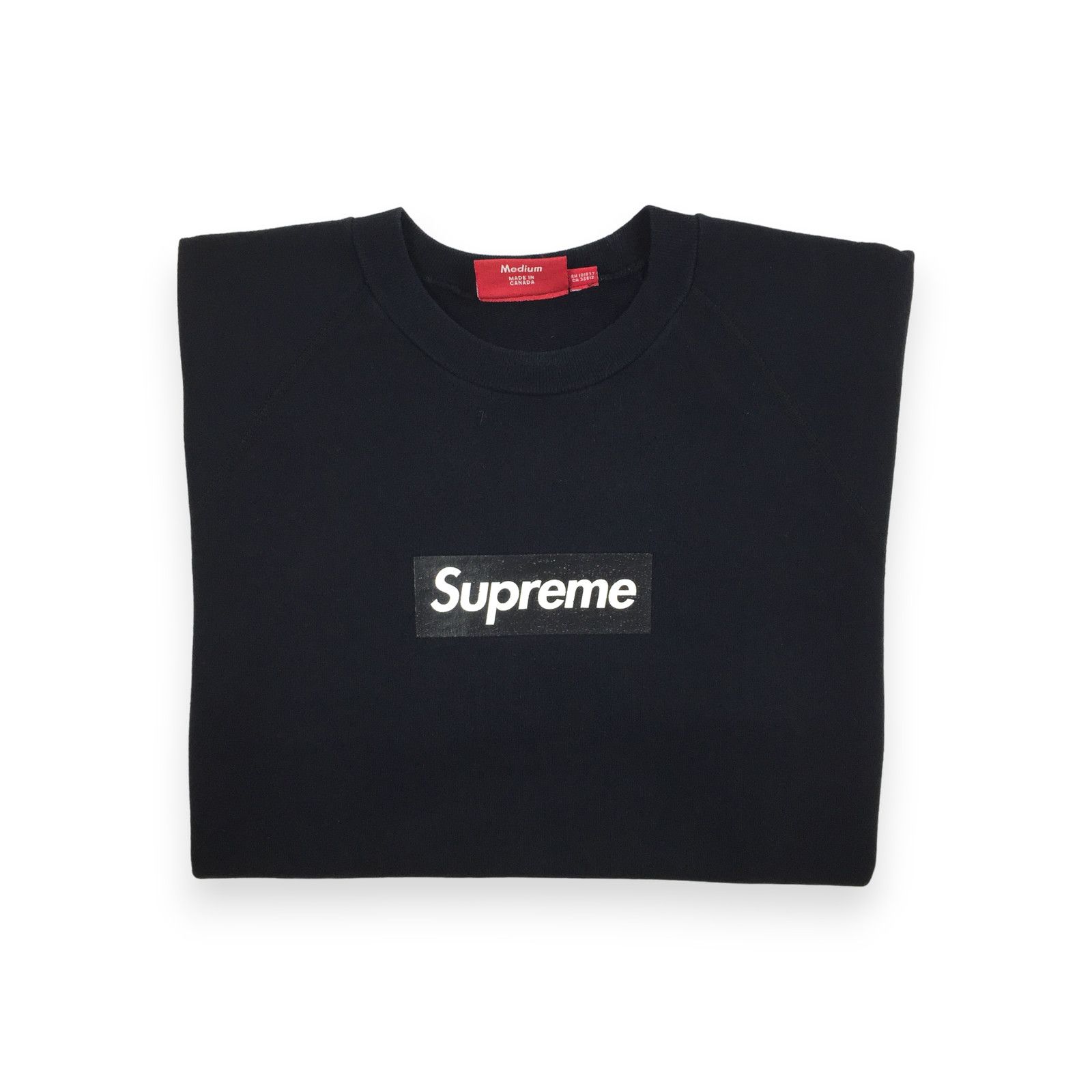 Supreme 2007 Supreme Screenprint Black Box Logo Crewneck Size US M / EU 48-50 / 2 - 2 Thumbnail