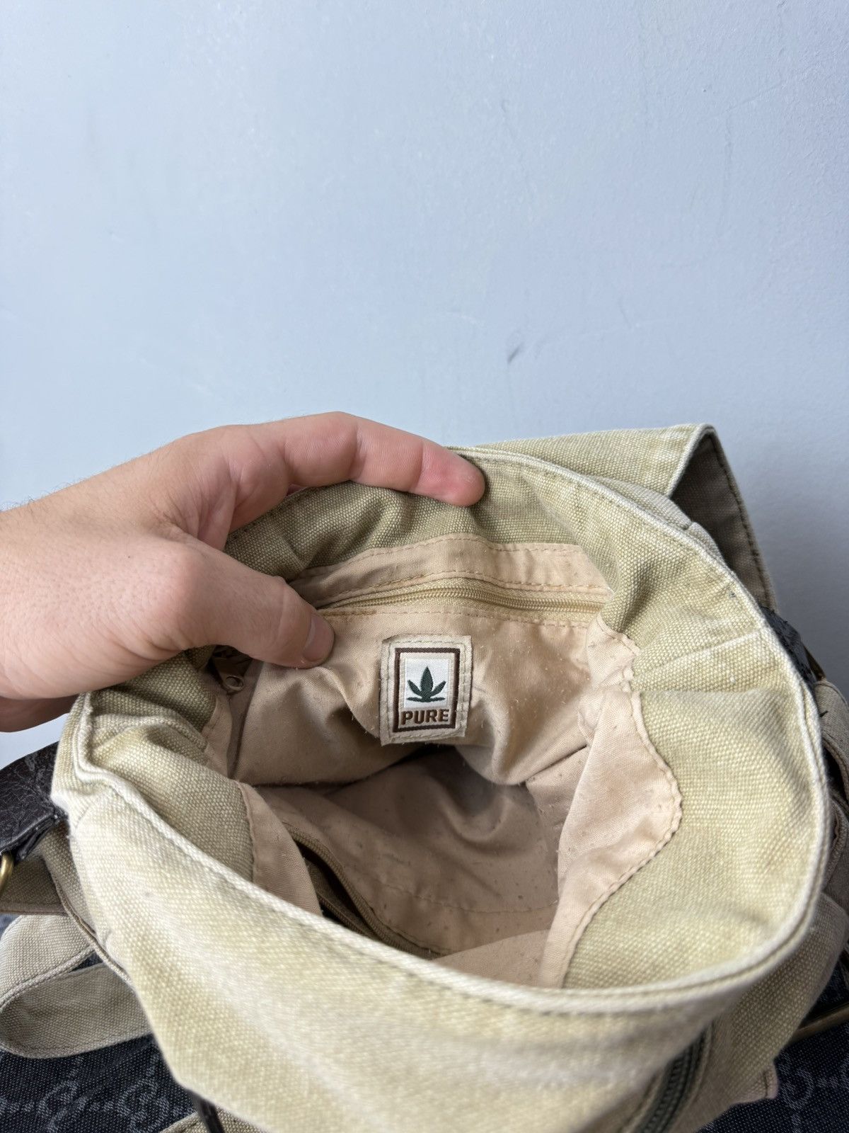 Vintage Vintage Hemp Marijuana Bag Mini Weed Rap Gorpcore Size ONE SIZE - 8 Thumbnail