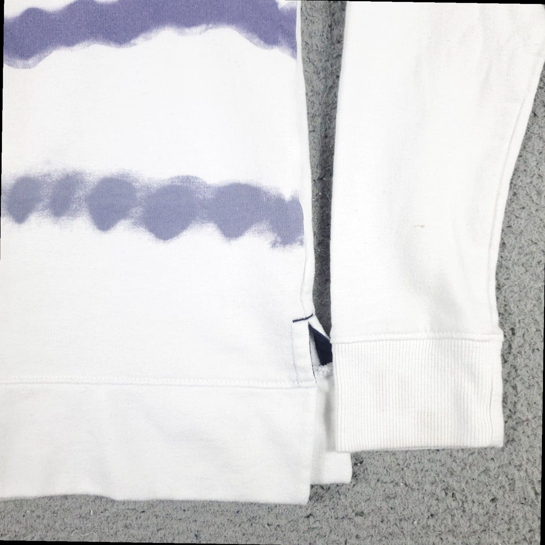 Nautica Nautica Striped Pullover Sweater Womens Small White Cotton Fleece Crew Neck Long Sleeve Size S / US 4 / IT 40 - 5 Thumbnail