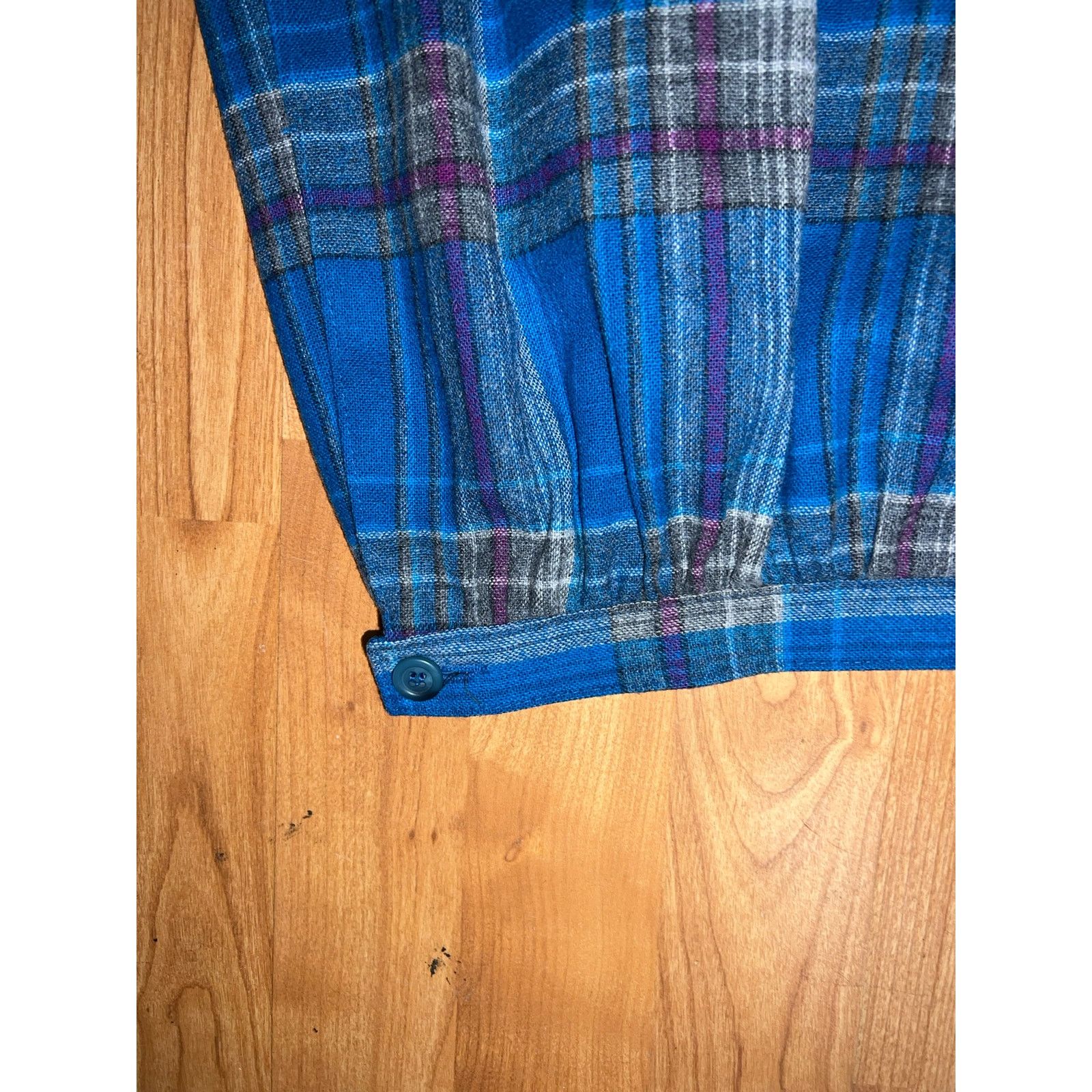 Pendleton Vintage Pendleton Skirt Pure Virgin Wool Blue Plaid 14 Size 30" / US 8 / IT 44 - 3 Thumbnail