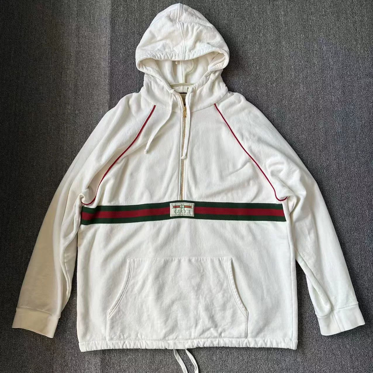 Gucci Gucci Web White Stripe Sweatshirt XXL Size US XXL / EU 58 / 5 - 1 Thumbnail