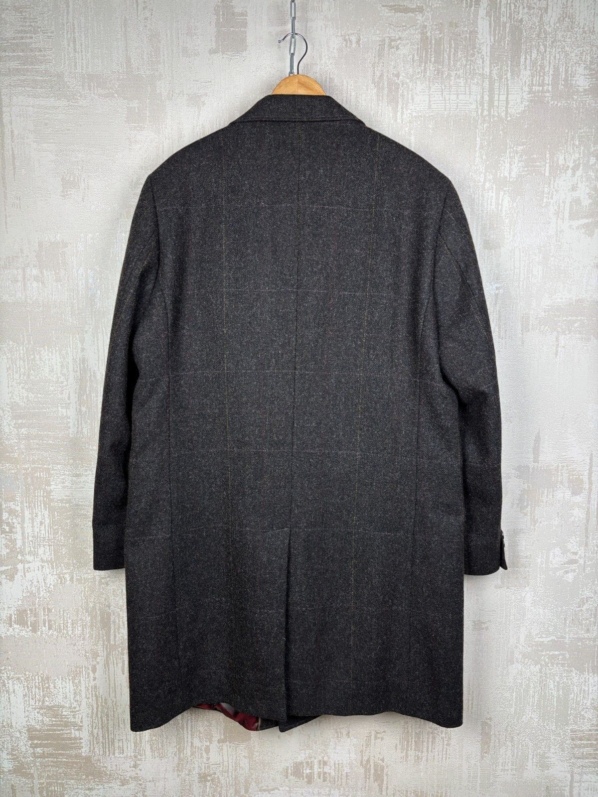 Marks & Spencer Blue Harbour M&S Yorkshire Tweed Moon Wool Coat Dark Brown Size US XL / EU 56 / 4 - 15 Thumbnail