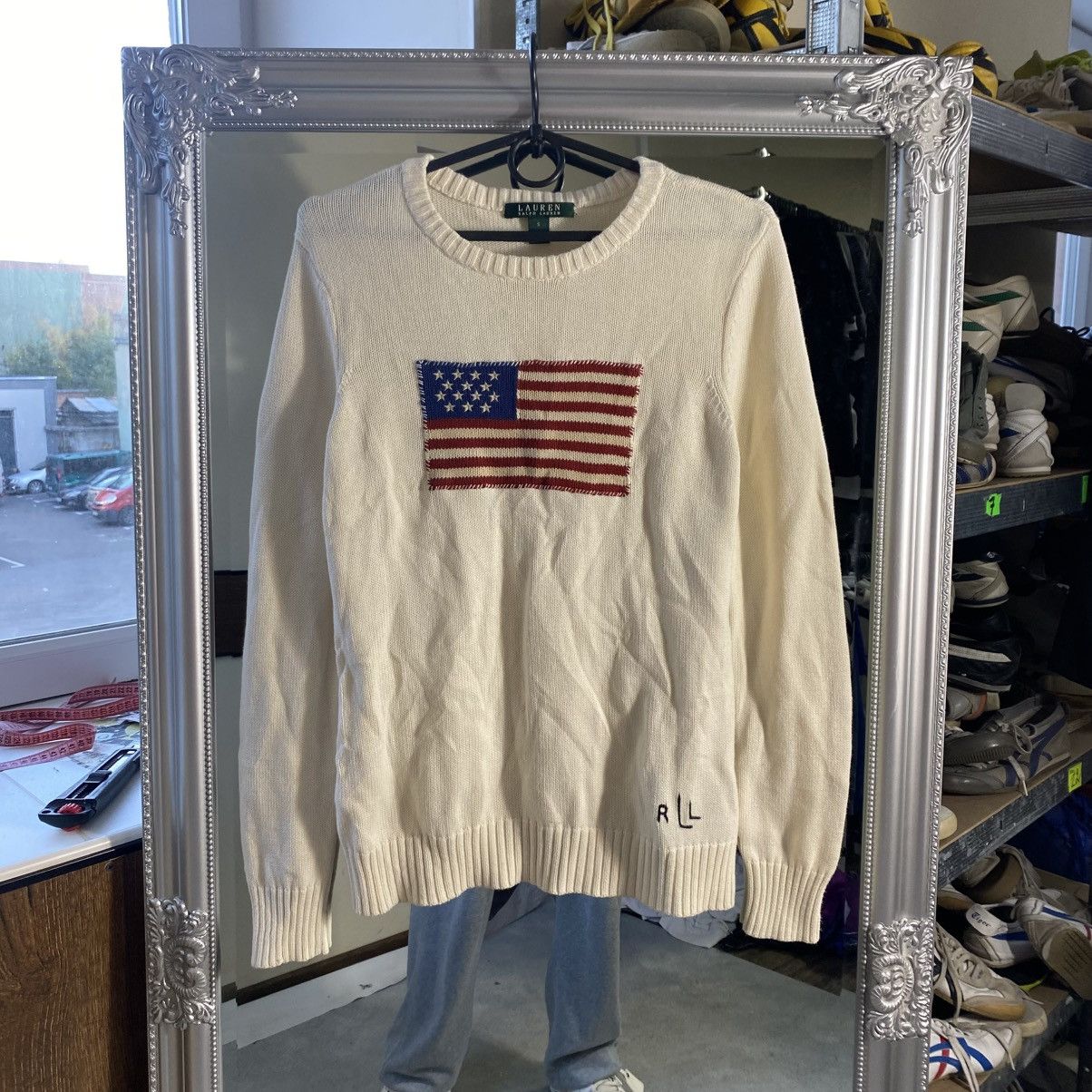 Polo Ralph Lauren Polo Ralph Lauren Sweater USA flag vintage Size US S / EU 44-46 / 1 - 1 Thumbnail