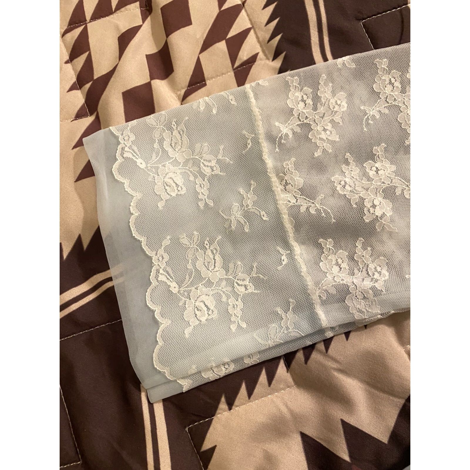 Henson VINTAGE 60’s Henson Kickernick Nylon Lace Sheer Nightie Bed Jacket Blue Sz 34 | 1960s Victorian Nylon Nightwear Mainsale Keywords Size XXS / US 00 / IT 34 - 5 Thumbnail