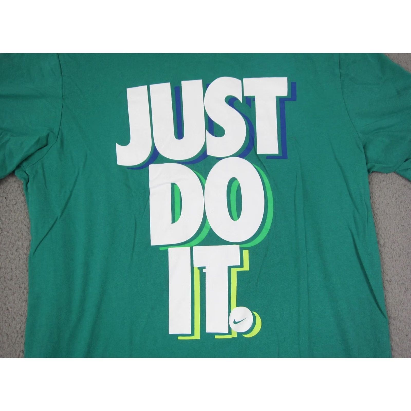 Nike Nike Shirt Adult Large Tall LT Green Just Do It Logo Mens Athletics Classic Size US L / EU 52-54 / 3 - 2 Thumbnail