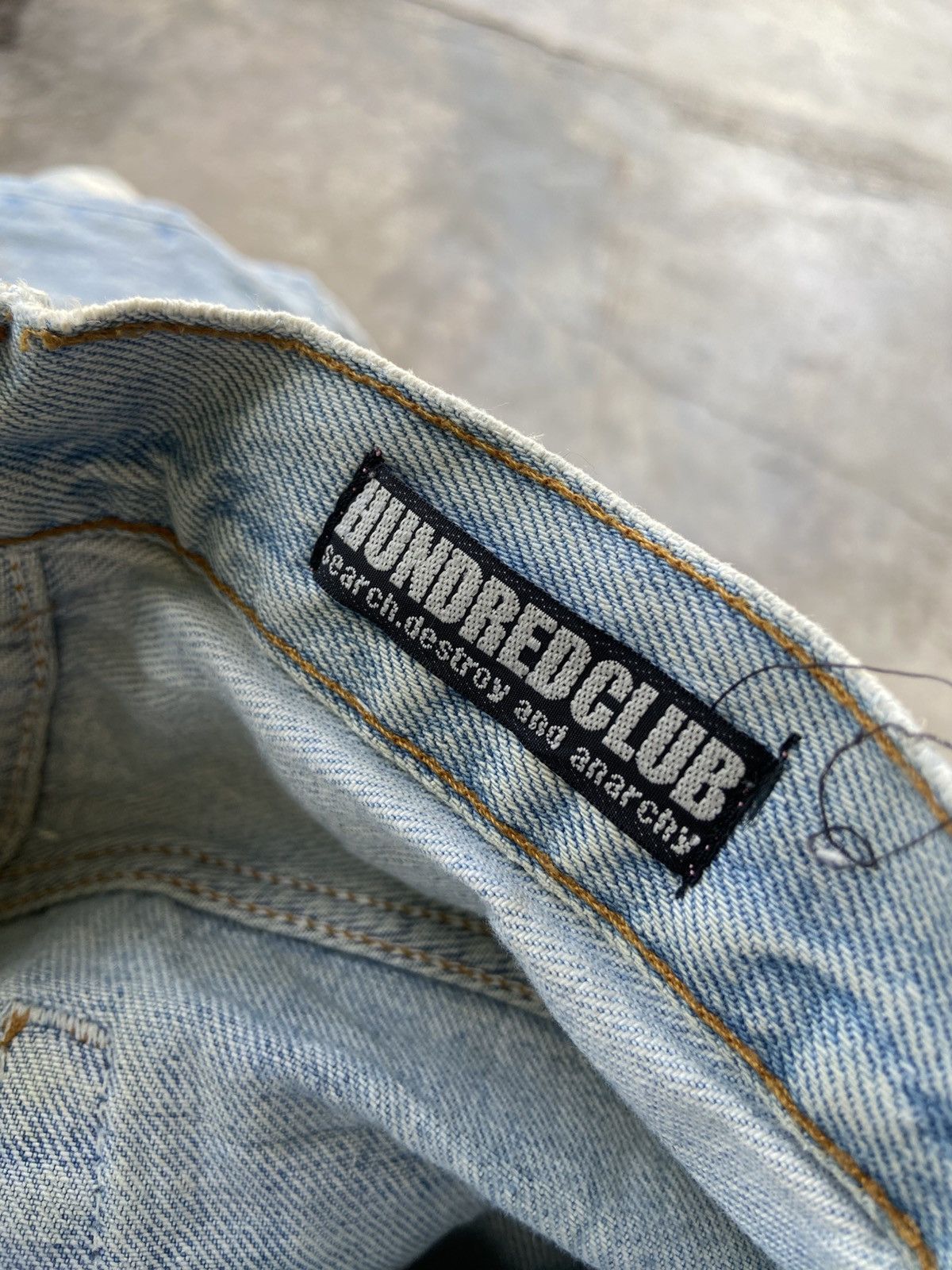 Levi's VINTAGE Levi’s 501 x HUNDREDCLUB Punk Rock Jeans Size US 30 / EU 46 - 11 Thumbnail