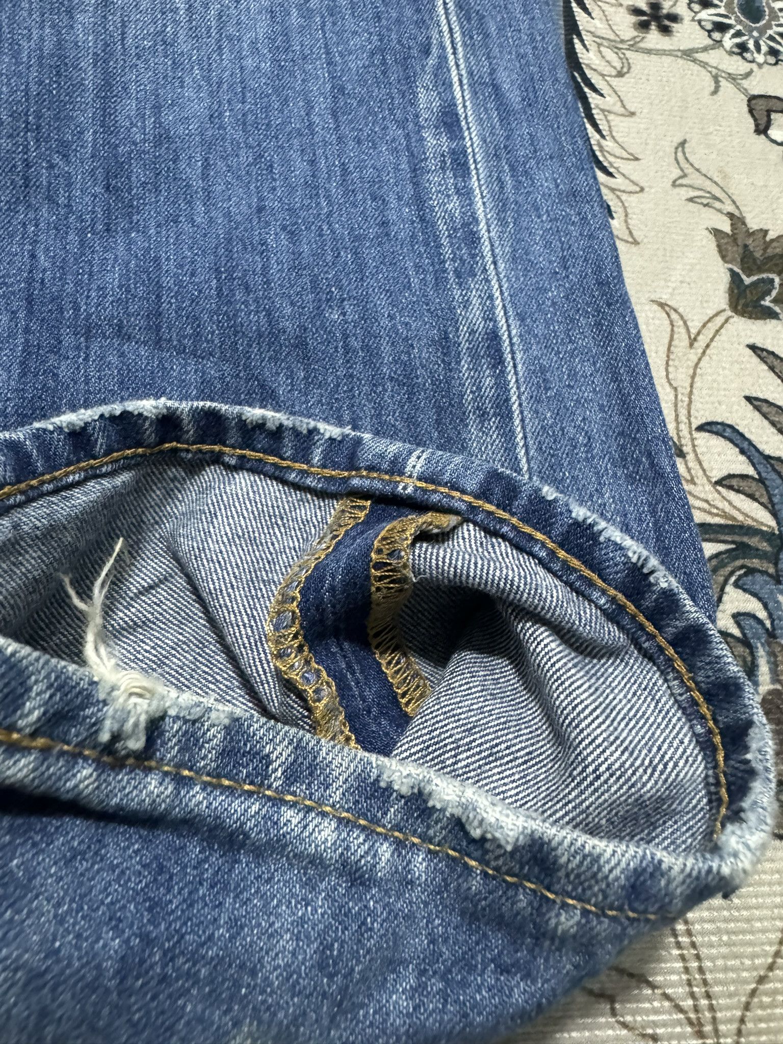 20471120 × Beauty Beast × Boycott Japanese Brand Boycott Distressed Denim Jeans Size US 32 / EU 48 - 7 Thumbnail