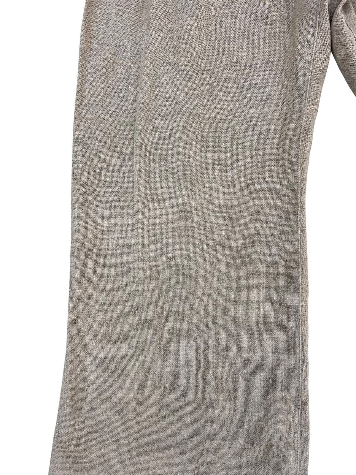 Issey Miyake Issey Miyake Sunaokuwahara Wide Loose Linen Trouser Pant Size US 30 / EU 46 - 9 Thumbnail