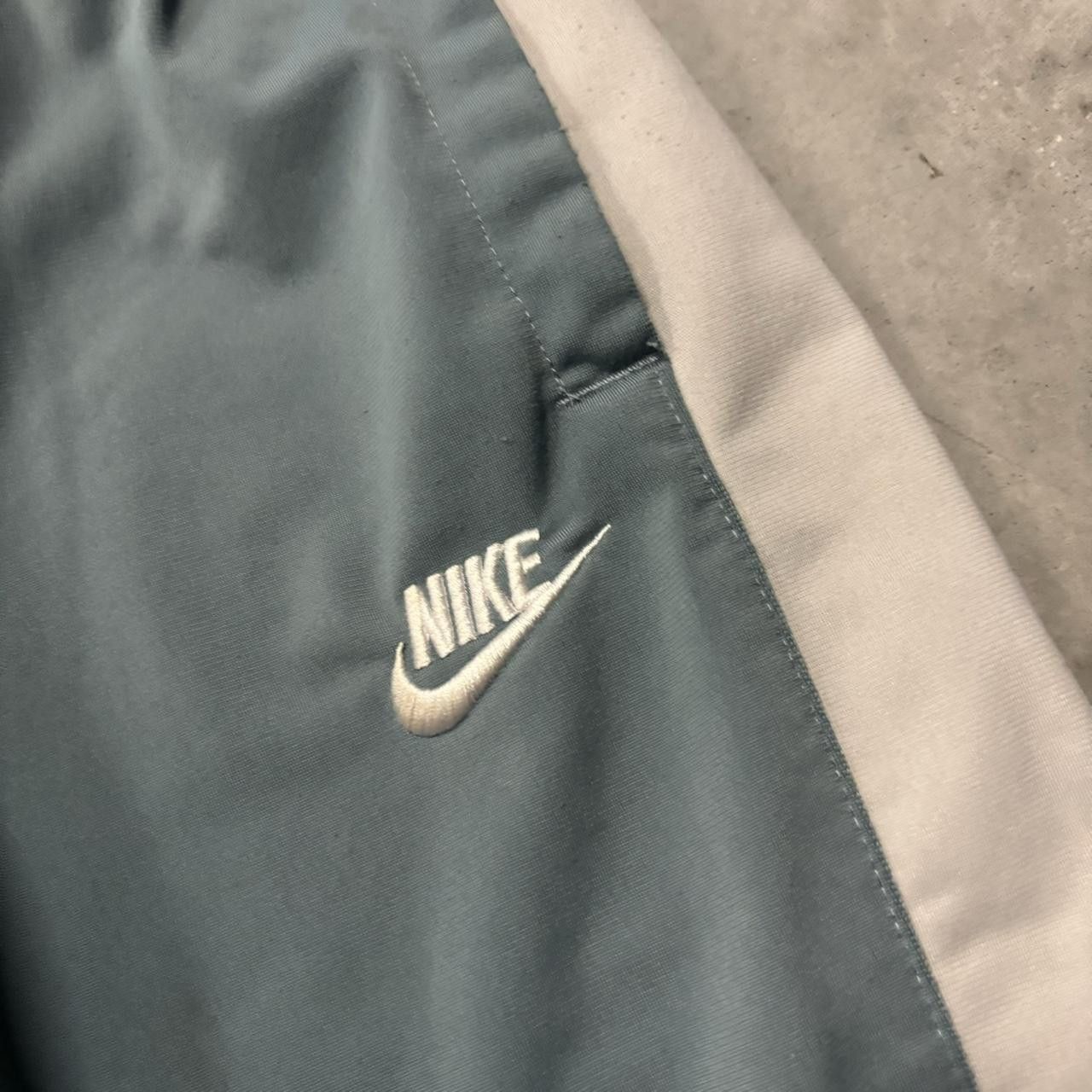 Nike × Vintage Crazy Vintage Y2K/2000s Blue White Nike Track Pants! Size US 30 / EU 46 - 4 Thumbnail