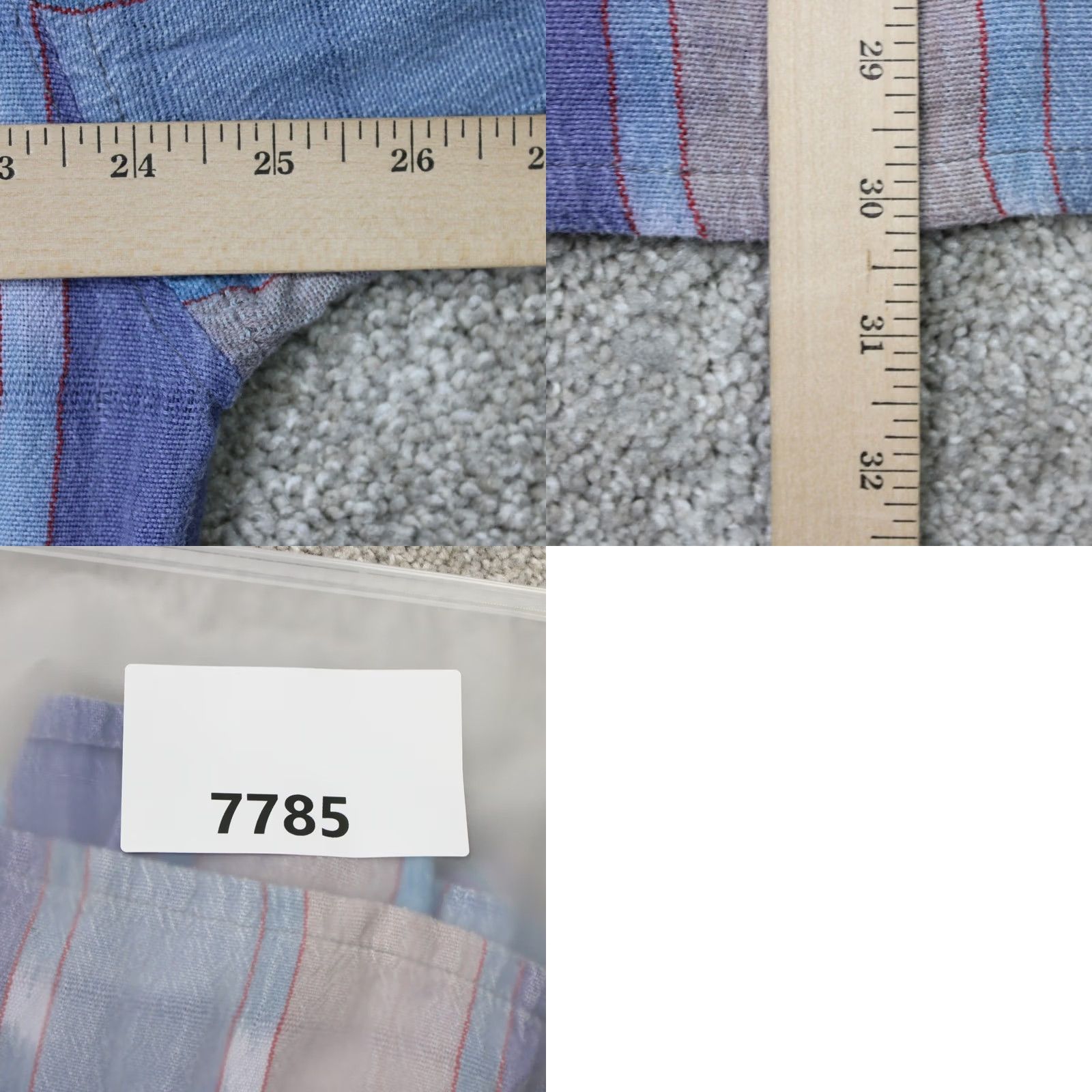 Vintage Freak n Chic Shirt Mens 2XL 2XL Blue/Purple/Beige 100% Woven Cotton Long Sleeve Striped Button-Up Casual Formal Workwear 90s Mens Size US XXL / EU 58 / 5 - 8 Thumbnail