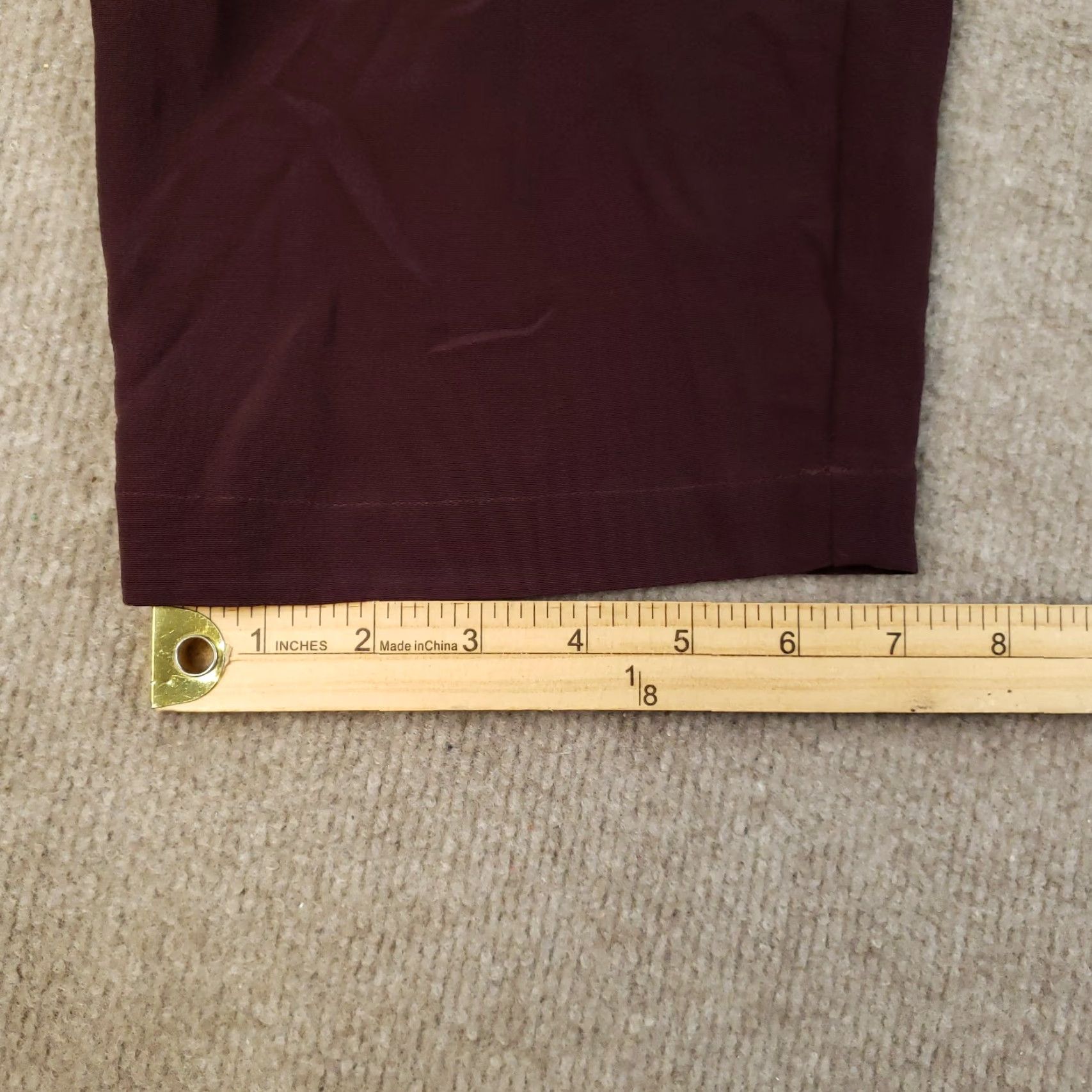 Eileen Fisher Eileen Fisher Straight Pants Womens Small Purple Elastic Waist Ankle Slim Fit Size 28" / US 6 / IT 42 - 4 Thumbnail