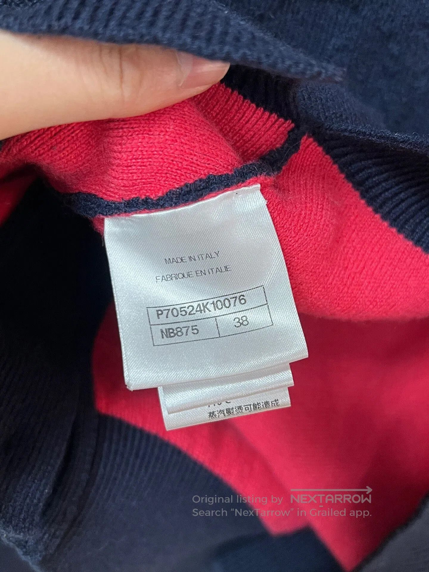 Chanel chanel blue textured cardigan with gold buttons. Size M / US 6-8 / IT 42-44 - 4 Thumbnail