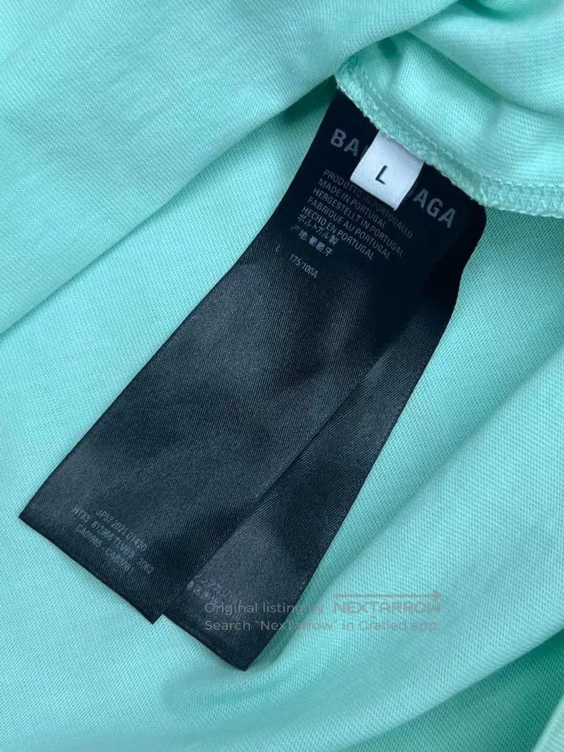 Balenciaga Balenciaga Mint Green Short Sleeve T. Size US L / EU 52-54 / 3 - 4 Thumbnail