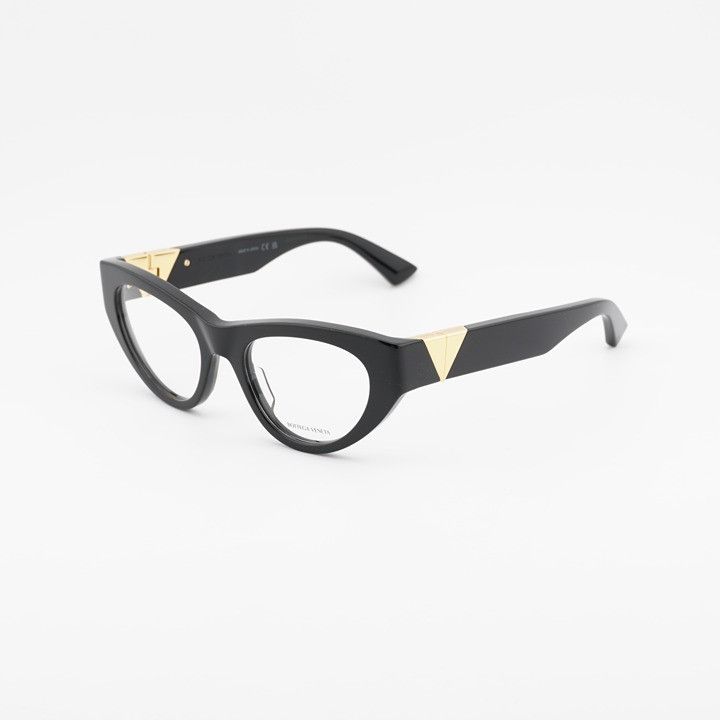 Bottega Veneta Bottega Veneta BV1179O 001 Eyeglasses Black 51mm Cat Eye Fra Size ONE SIZE - 1 Thumbnail