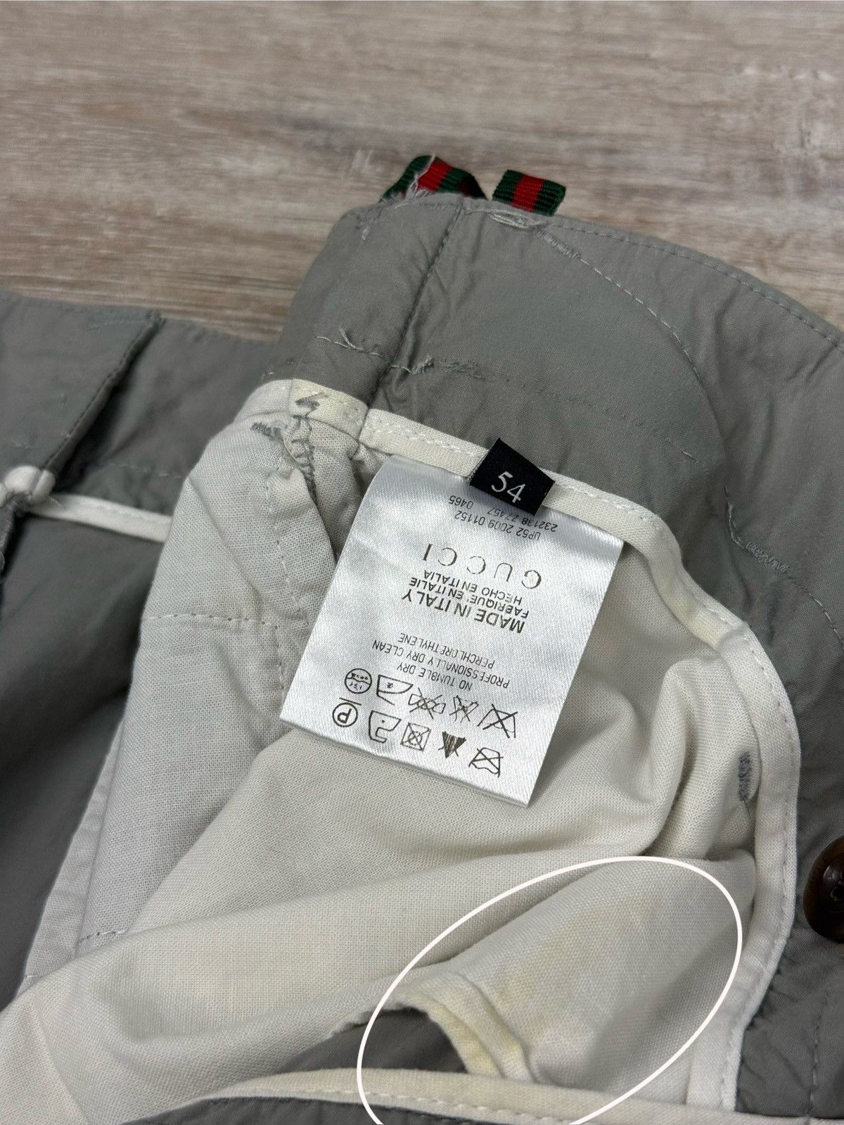 Gucci Gucci Nylon / Cotton Pants Trousers Navy Size US 32 / EU 48 - 14 Thumbnail