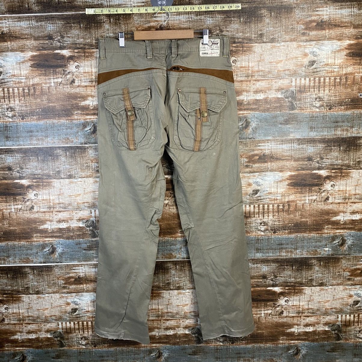 Japanese Brand DL Edwin Green Cargo Multipocket Pants #C971 Size US 32 / EU 48 - 16 Thumbnail