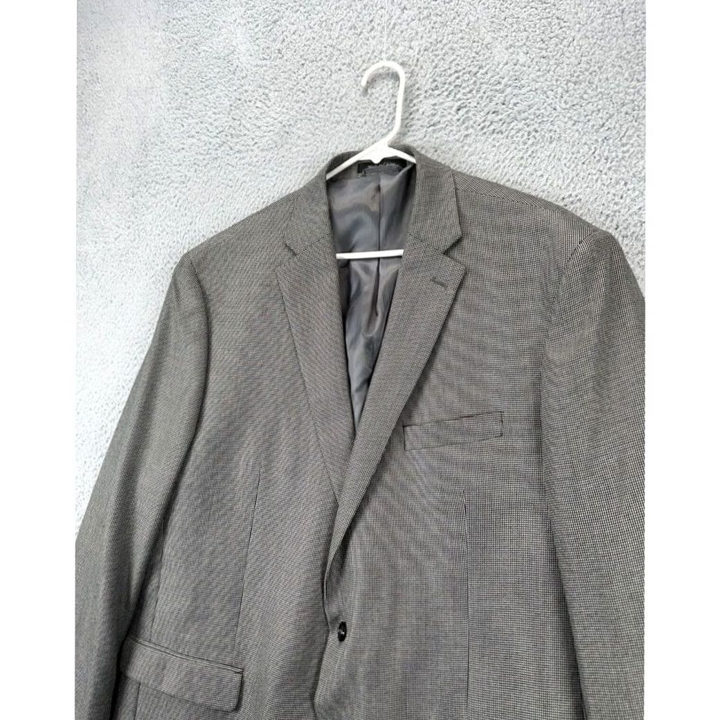 Ralph Lauren Lauren Ralph Lauren Blazer Mens 48L Grey Nailshead Tuxedo 2-Button Sport Coat Size 48R - 6 Thumbnail
