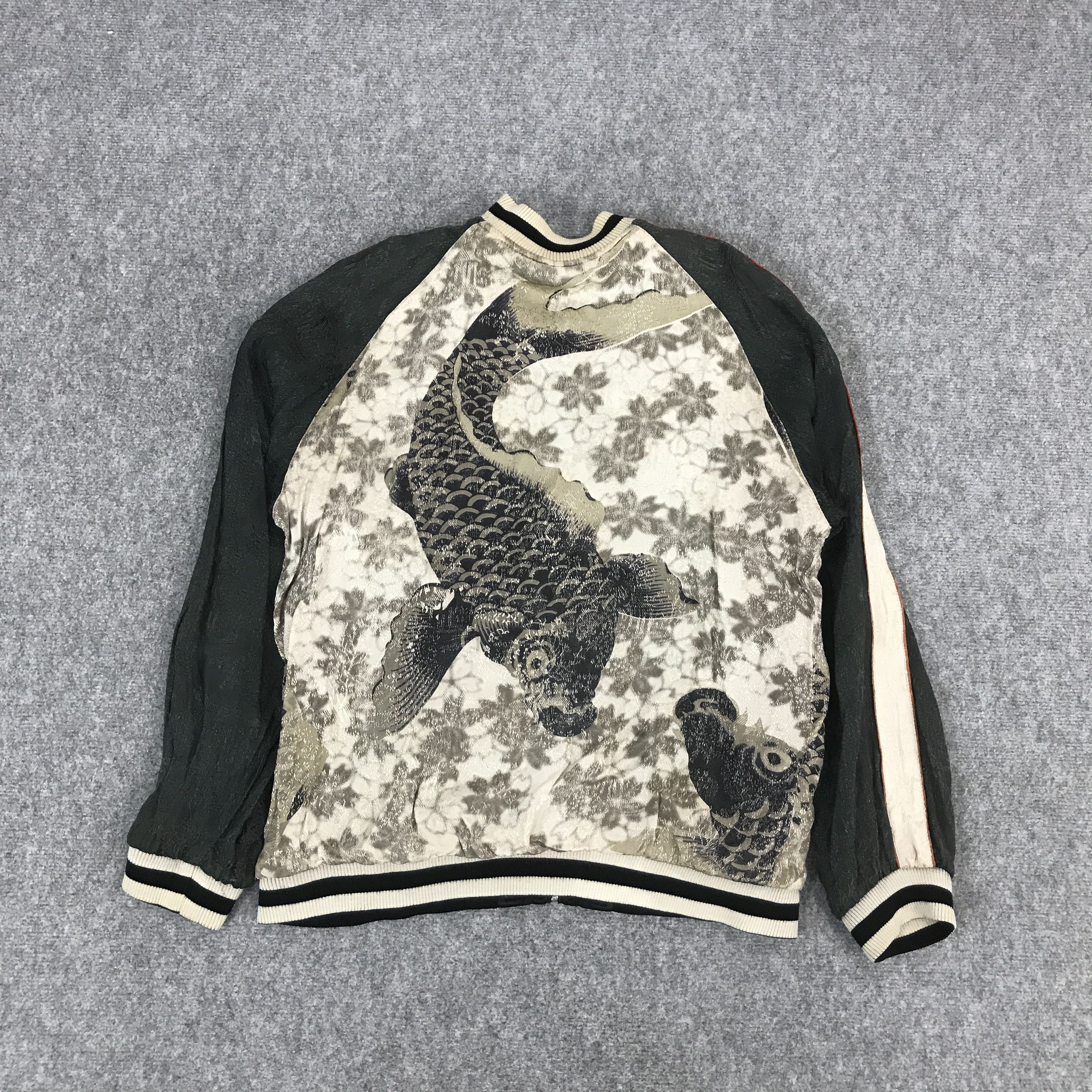 Designer × Japanese Brand JAPANESE BRAND SUKAJAN FISH KOI DESIGN JACKET Size US L / EU 52-54 / 3 - 2 Thumbnail