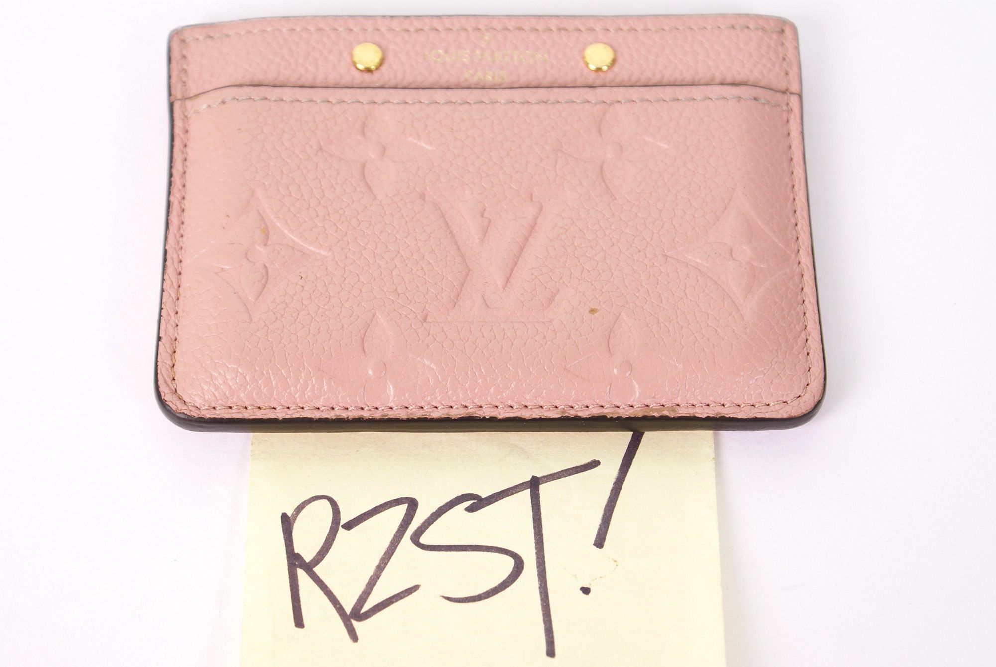 Louis Vuitton Louis Vuitton Monogram Empreinte Leather Card Holder Rose Size ONE SIZE - 1 Thumbnail