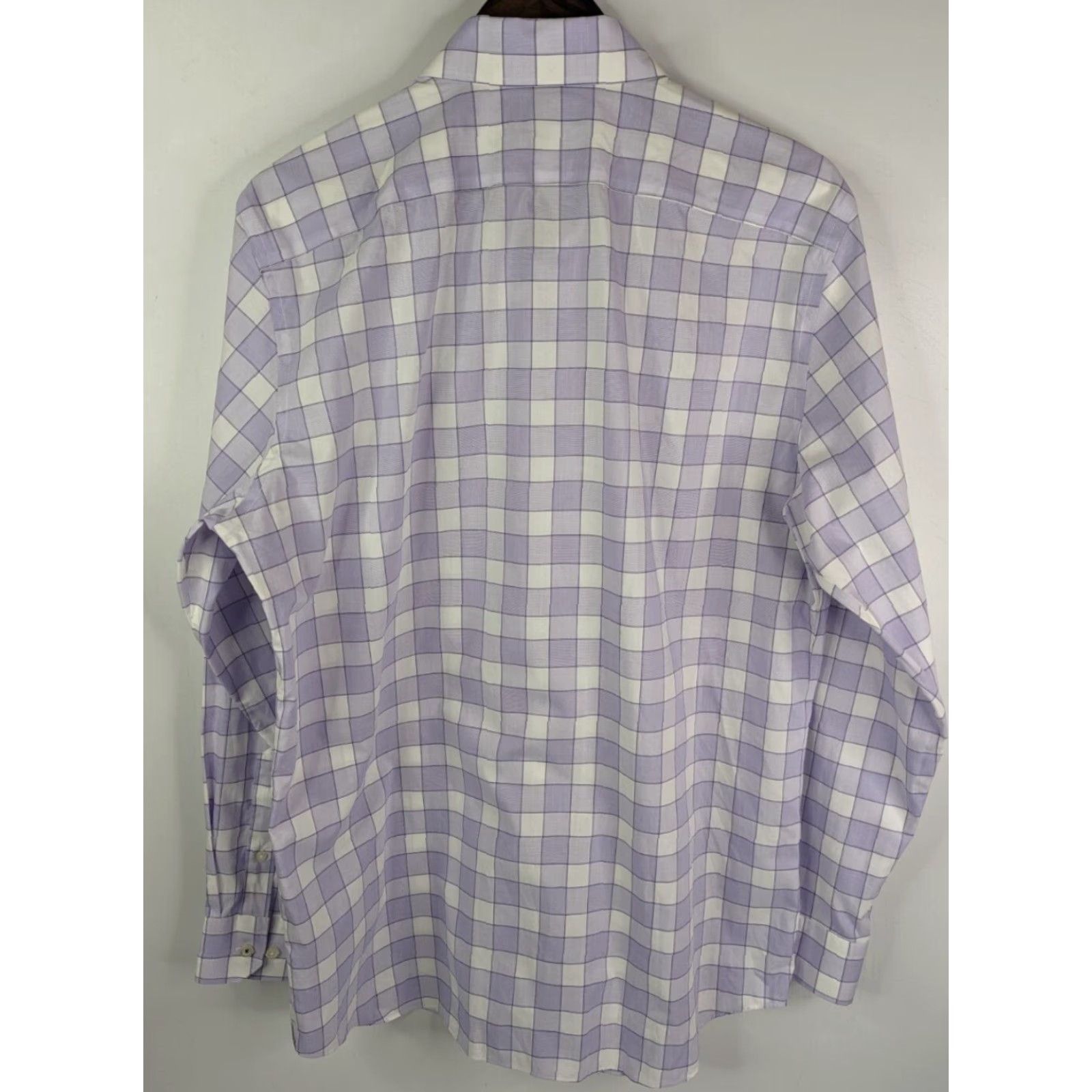 Banana Republic Banana Republic Purple Plaid Camden Fit Non-Iron Mens Large Long Sleeve Shirt Size US L / EU 52-54 / 3 - 4 Thumbnail