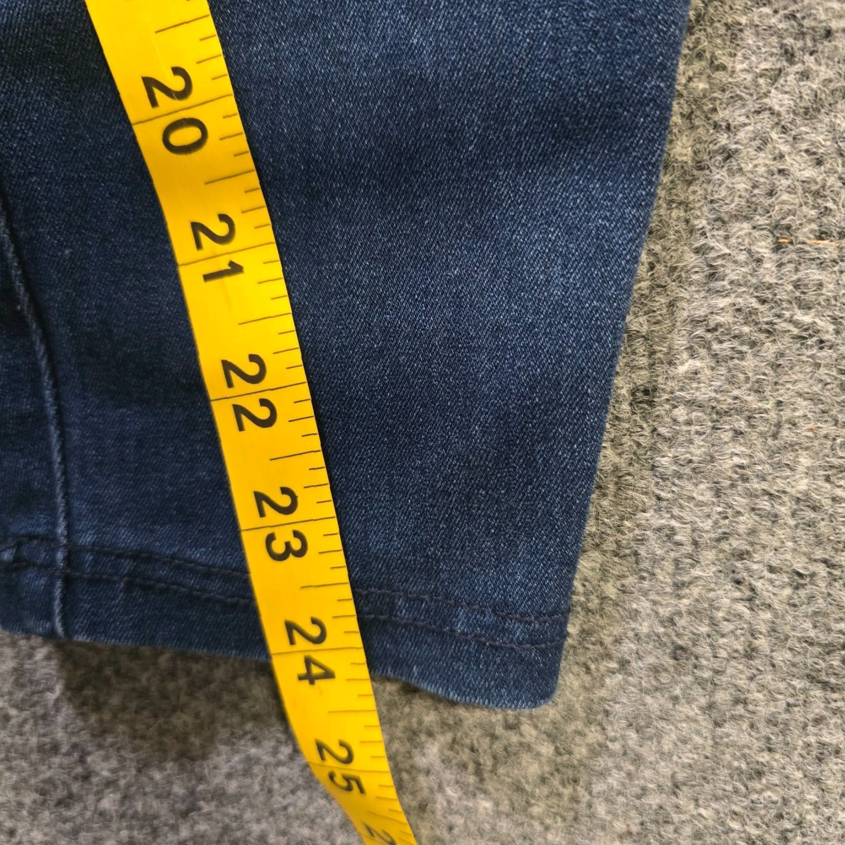 Vintage Betabrand Jeans Womens Small Blue Cropped Capri Stretch Pull On Skinny Casual Jeans Size 29" - 7 Thumbnail