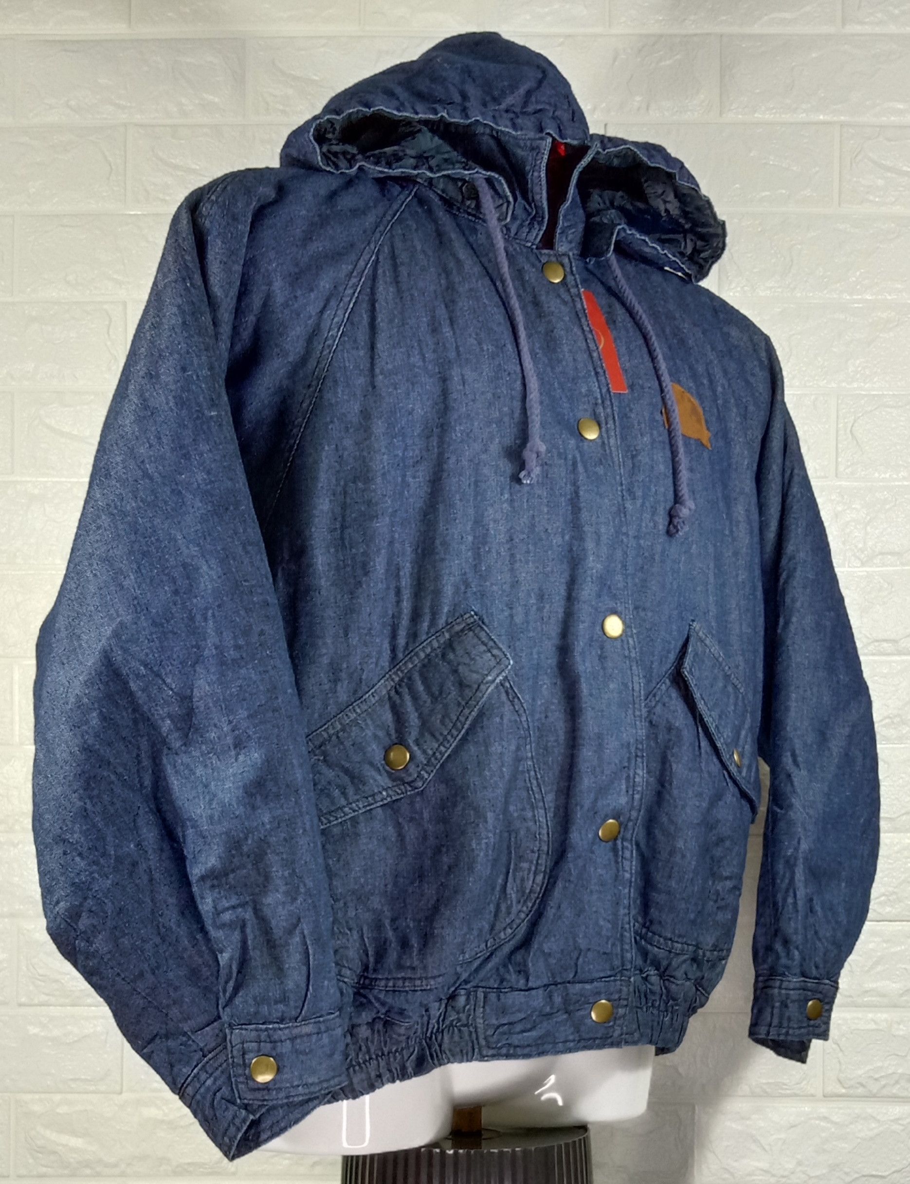Japanese Brand Vintage Japanese Brand TLLETT Hoodie Denim Jacket Size US L / EU 52-54 / 3 - 2 Thumbnail