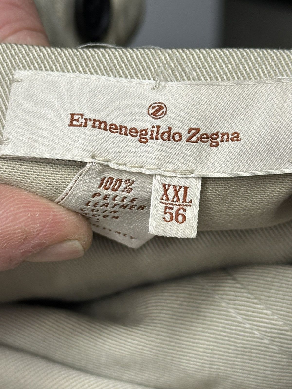 Ermenegildo Zegna Reversible Pelle Leather Jacket With Button Closures Size US XL / EU 56 / 4 - 2 Thumbnail