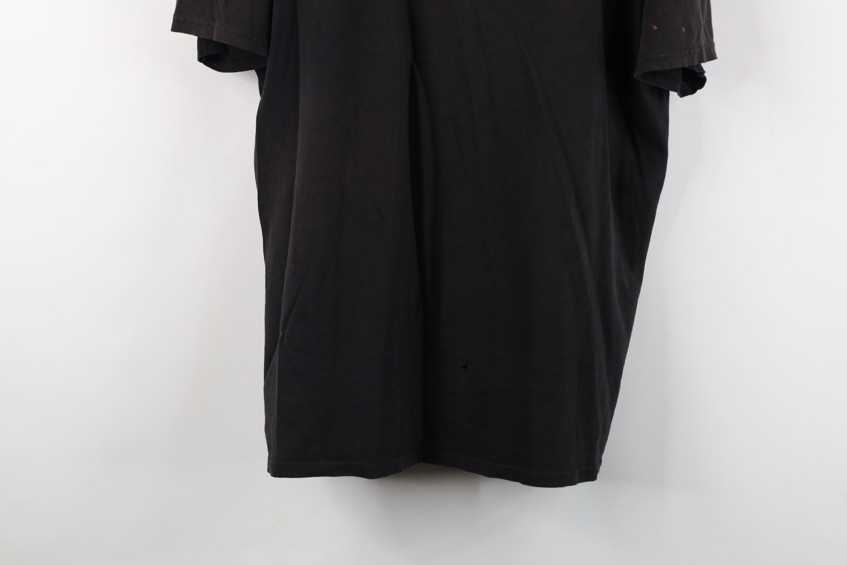 Harley Davidson Y2K Harley Davidson Spell Out Sun Faded T-Shirt Black Cotton Size US XL / EU 56 / 4 - 3 Thumbnail