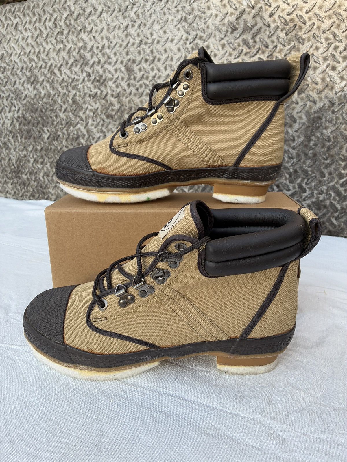 Pro Line PRO-LINE Fishing Wading Boots Steel Shank Nylon Brown 10 Size US 10 / EU 43 - 2 Thumbnail